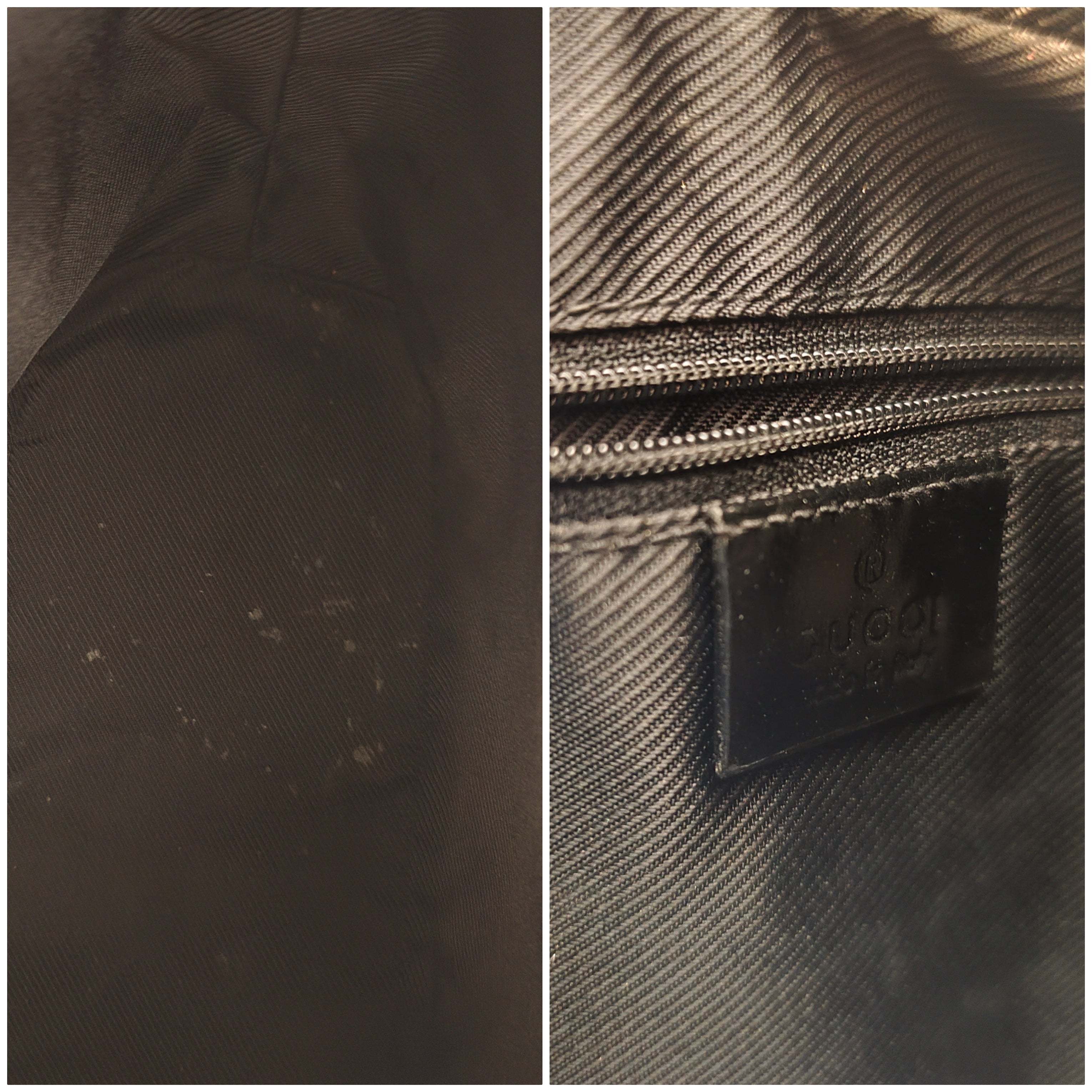 Gucci - Jackie Hobo Bag in Canvas GG Nero e Dettagli in Pelle Lucida