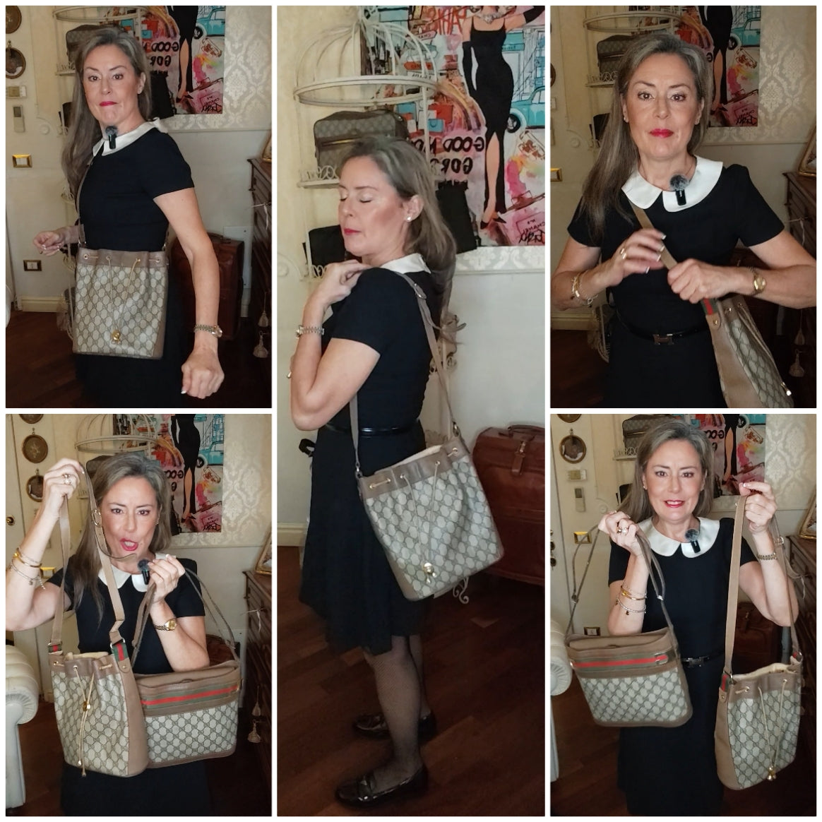 Gucci - Secchiello Ophidia Ovale "GG" Supreme Beige Vintage