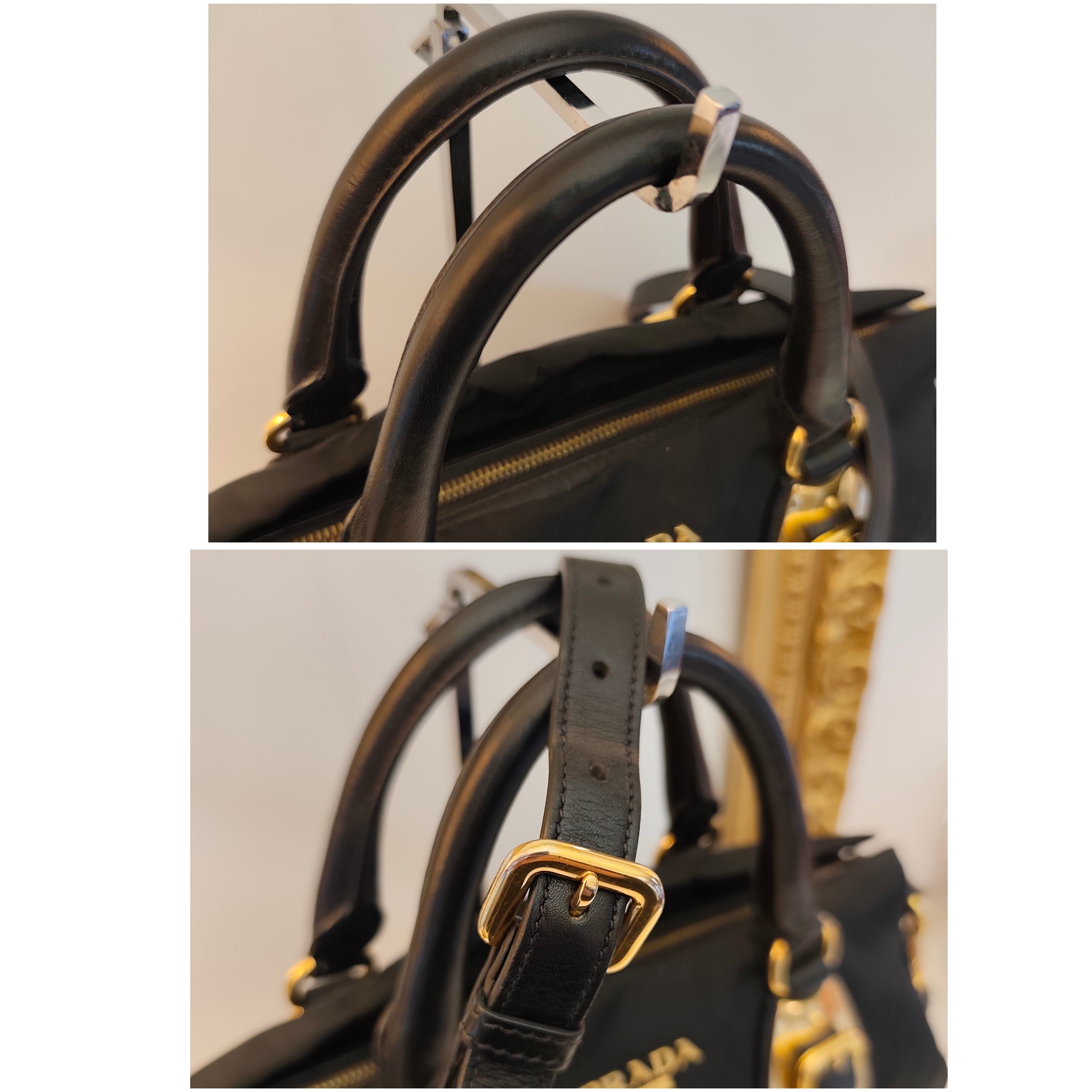 Prada - Bauletto Espandibile - Tote Bag Nylon Nero con Tracolla