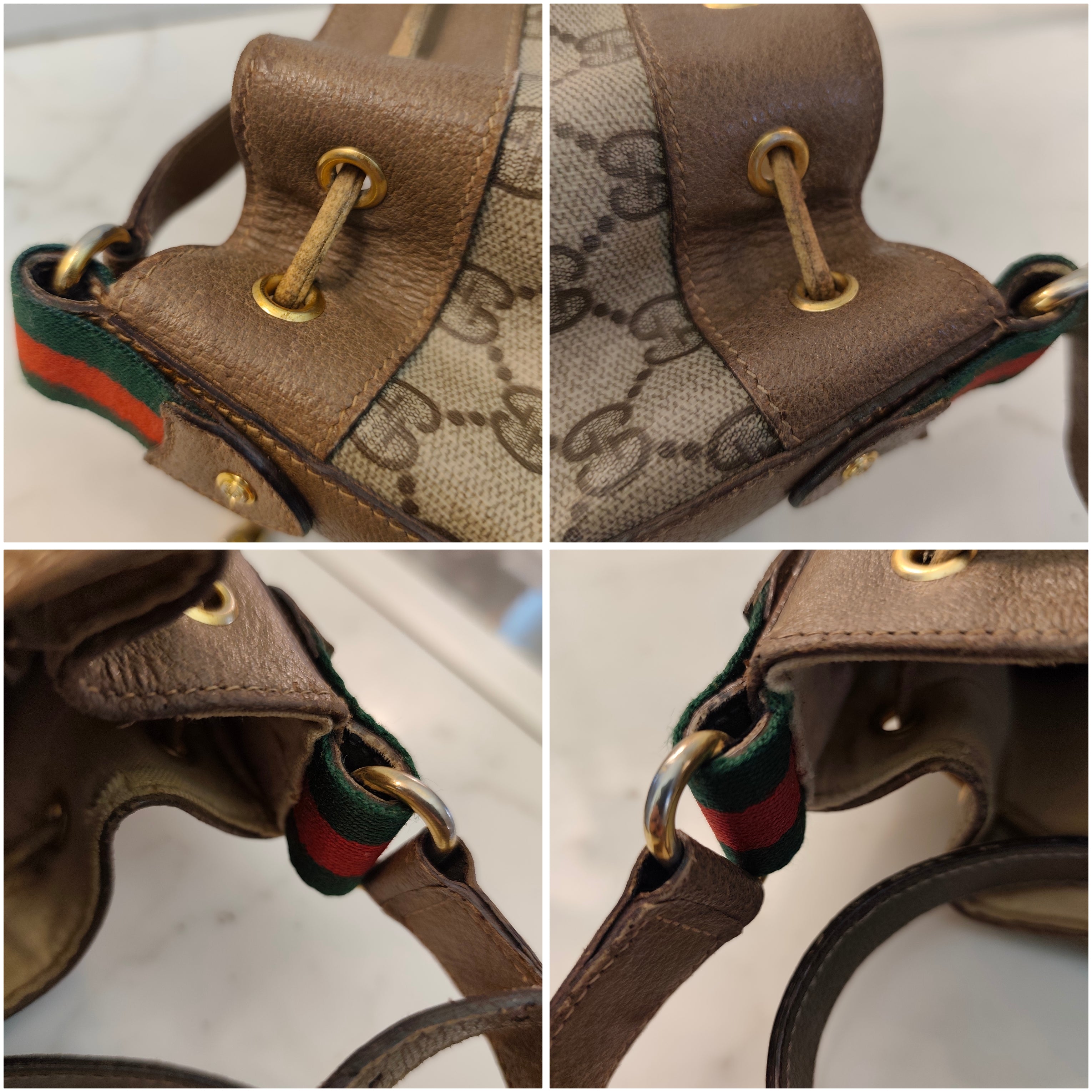 Gucci - Secchiello Ophidia Ovale "GG" Supreme Beige Vintage