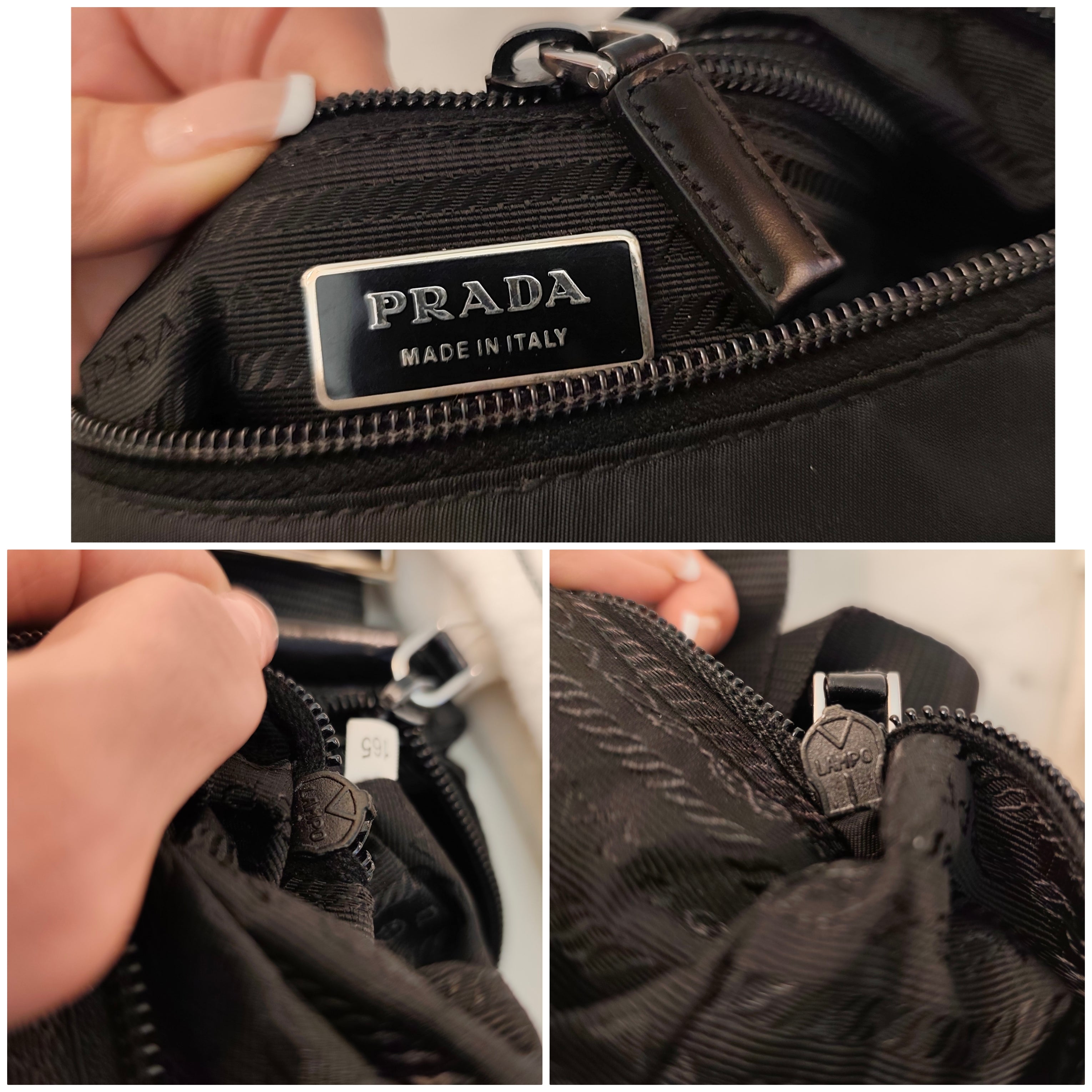 Prada - Borsa Borsello a Spalla o Tracolla Re-Nylon Nero