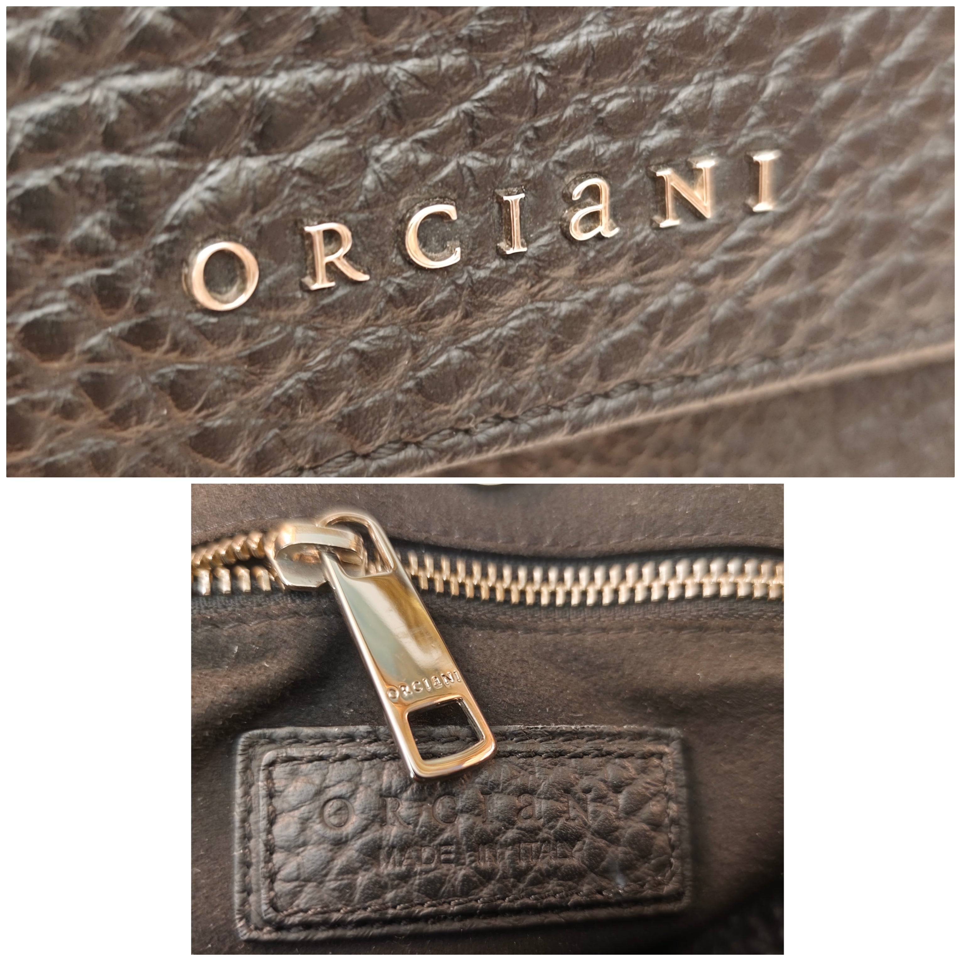 Orciani – Sveva Soft Grande Pelle Martellata Nera