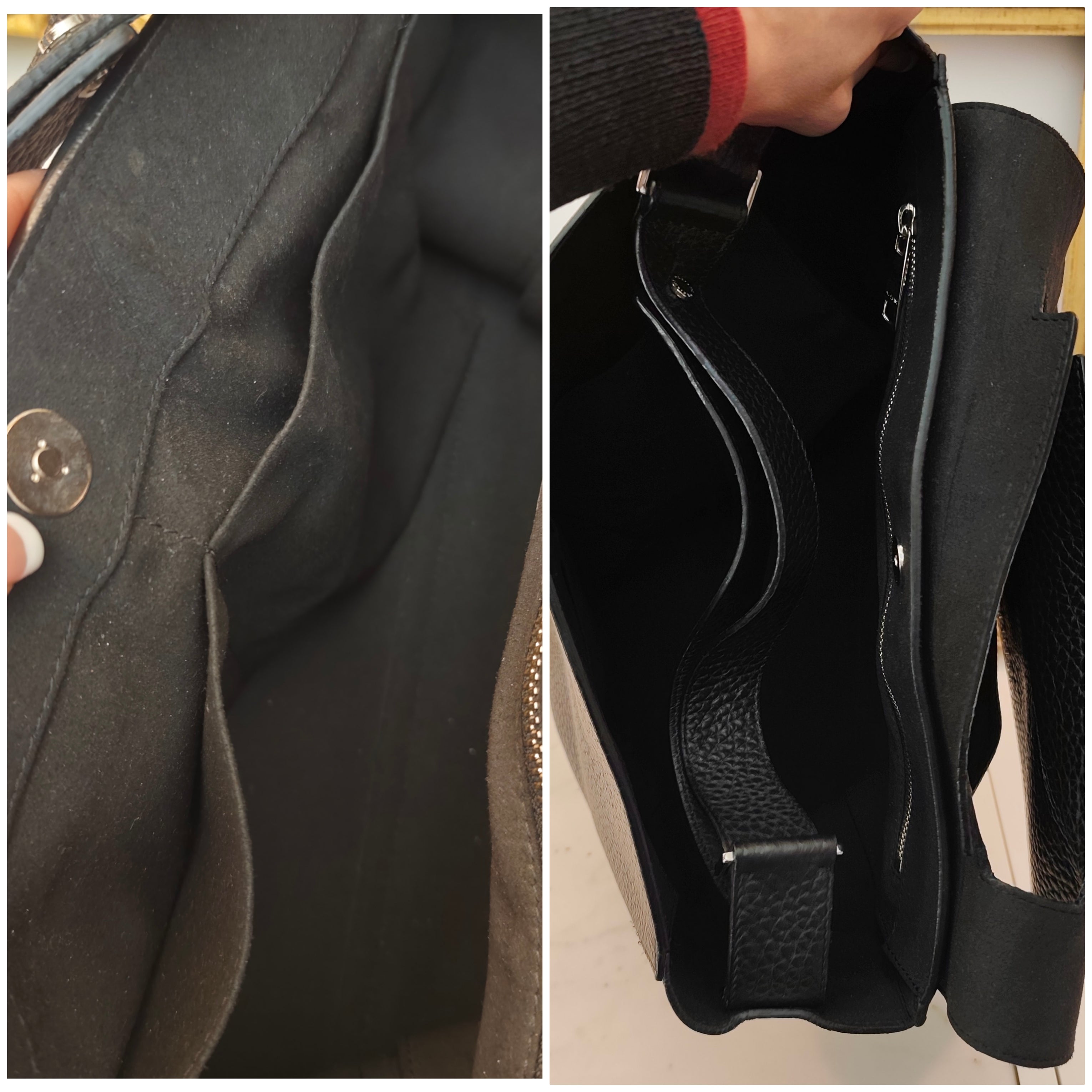 Orciani – Sveva Soft Grande Pelle Martellata Nera