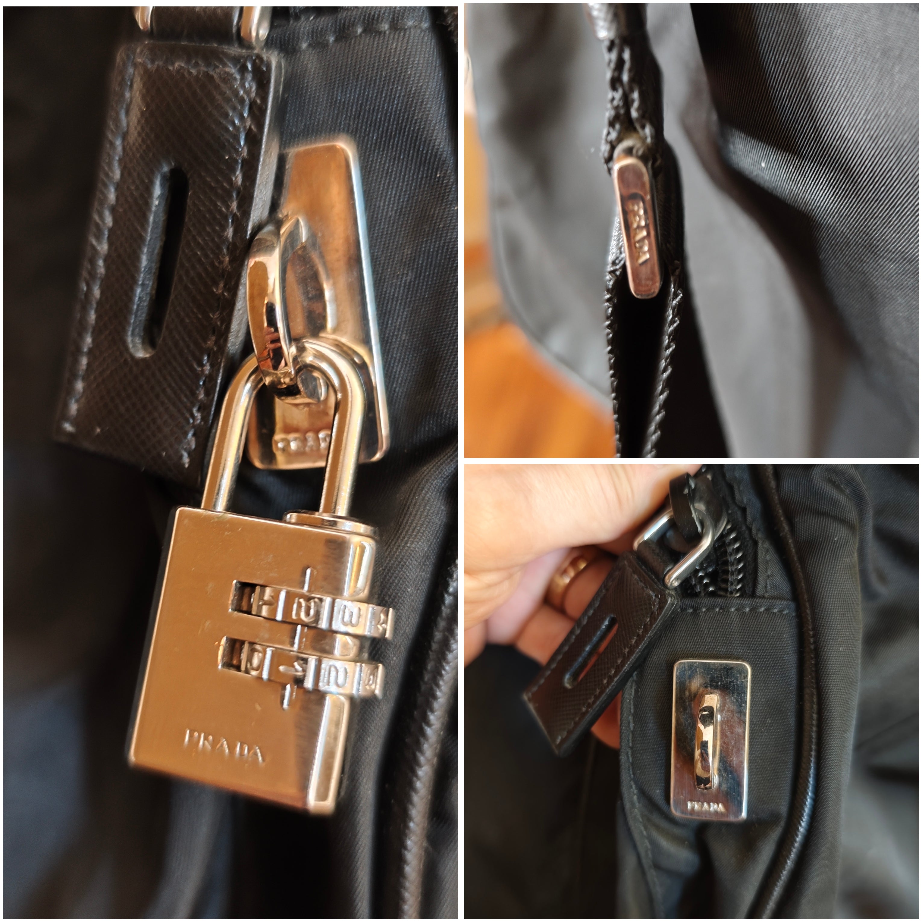 Prada - Borsone Porta Abiti da Viaggio in Re-Nylon e Pelle Saffiano Nera