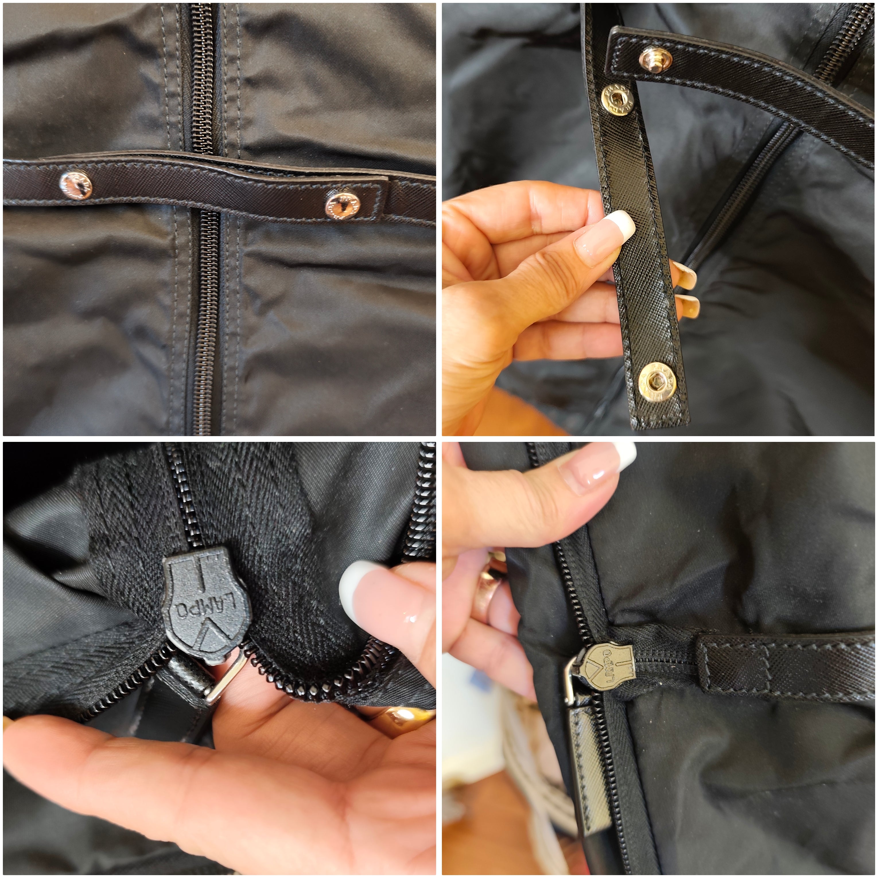 Prada - Borsone Porta Abiti da Viaggio in Re-Nylon e Pelle Saffiano Nera