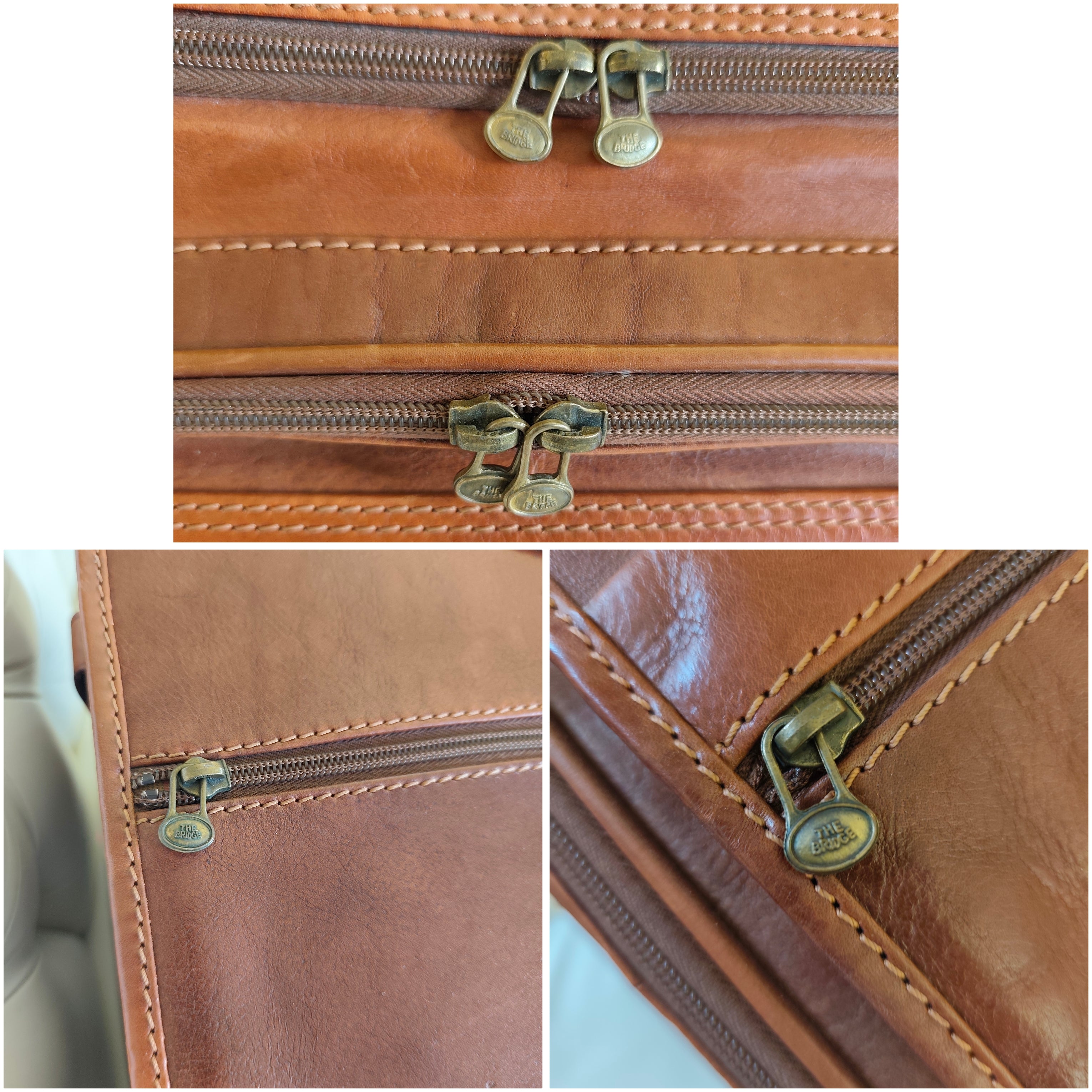 The Bridge - Trolley Valigia Rigida in Pelle Linea Story Doppia Portabilità