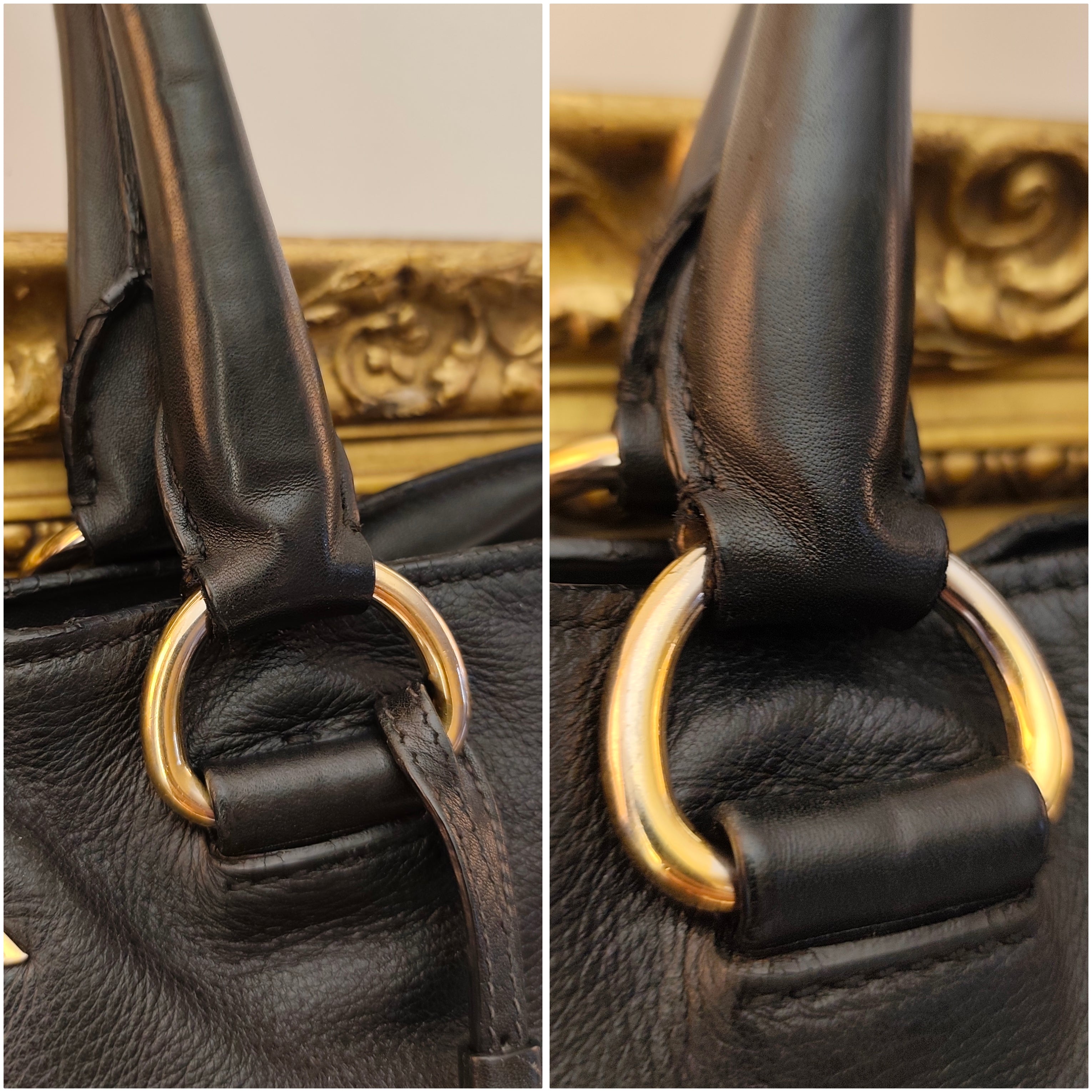 Prada - Shopper Tote Bag in Pelle Spazzolata Nera