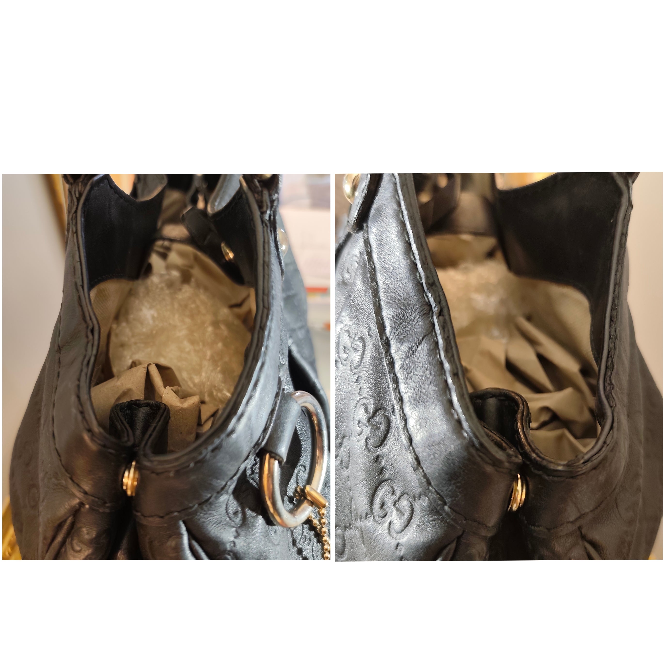 Gucci - Sukey Borsa a Spalla in Pelle "Guccissima" Nera