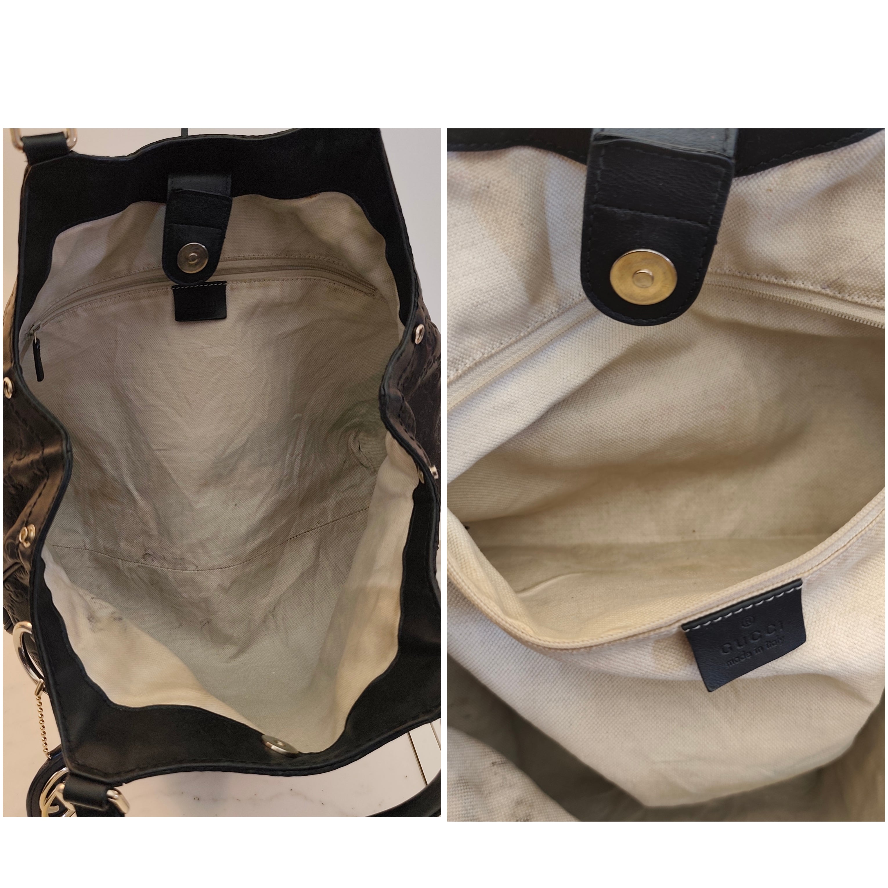 Gucci - Sukey Borsa a Spalla in Pelle "Guccissima" Nera