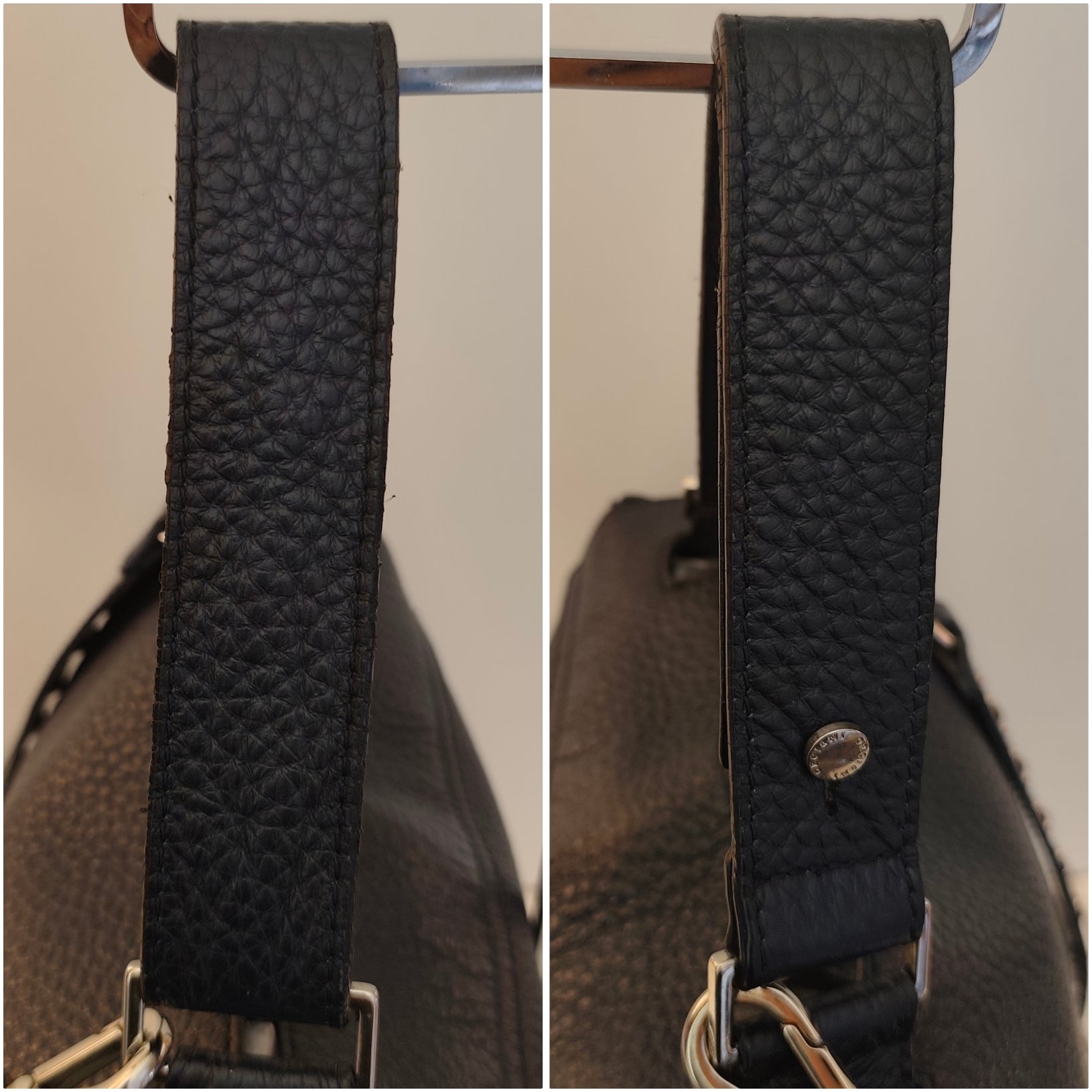 Orciani - Sveva Soft Media in Pelle Blu Navy con Tracolla