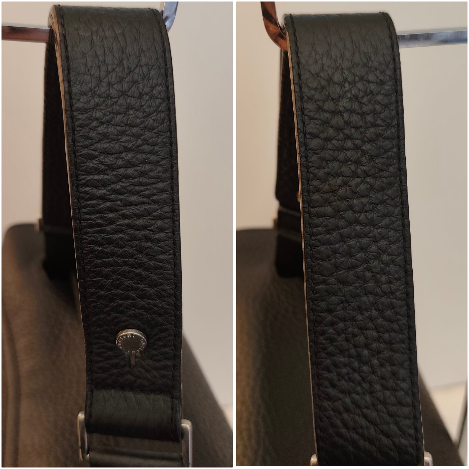 ORCIANI - BORSA SVEVA SOFT GRANDE IN PELLE MARTELLATA NERA
