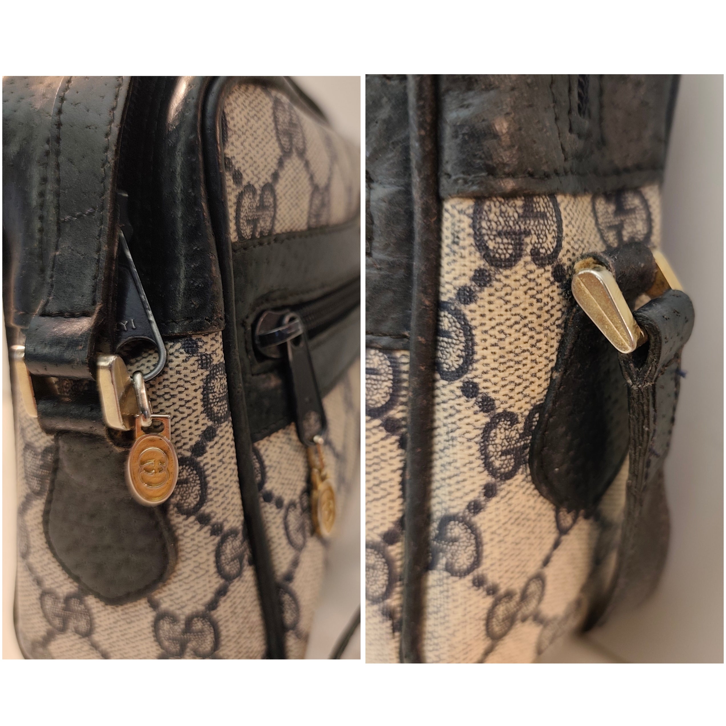 Gucci - Ophidia Camera Bag Postina a Tracolla “GG” Supreme Blu Vintage