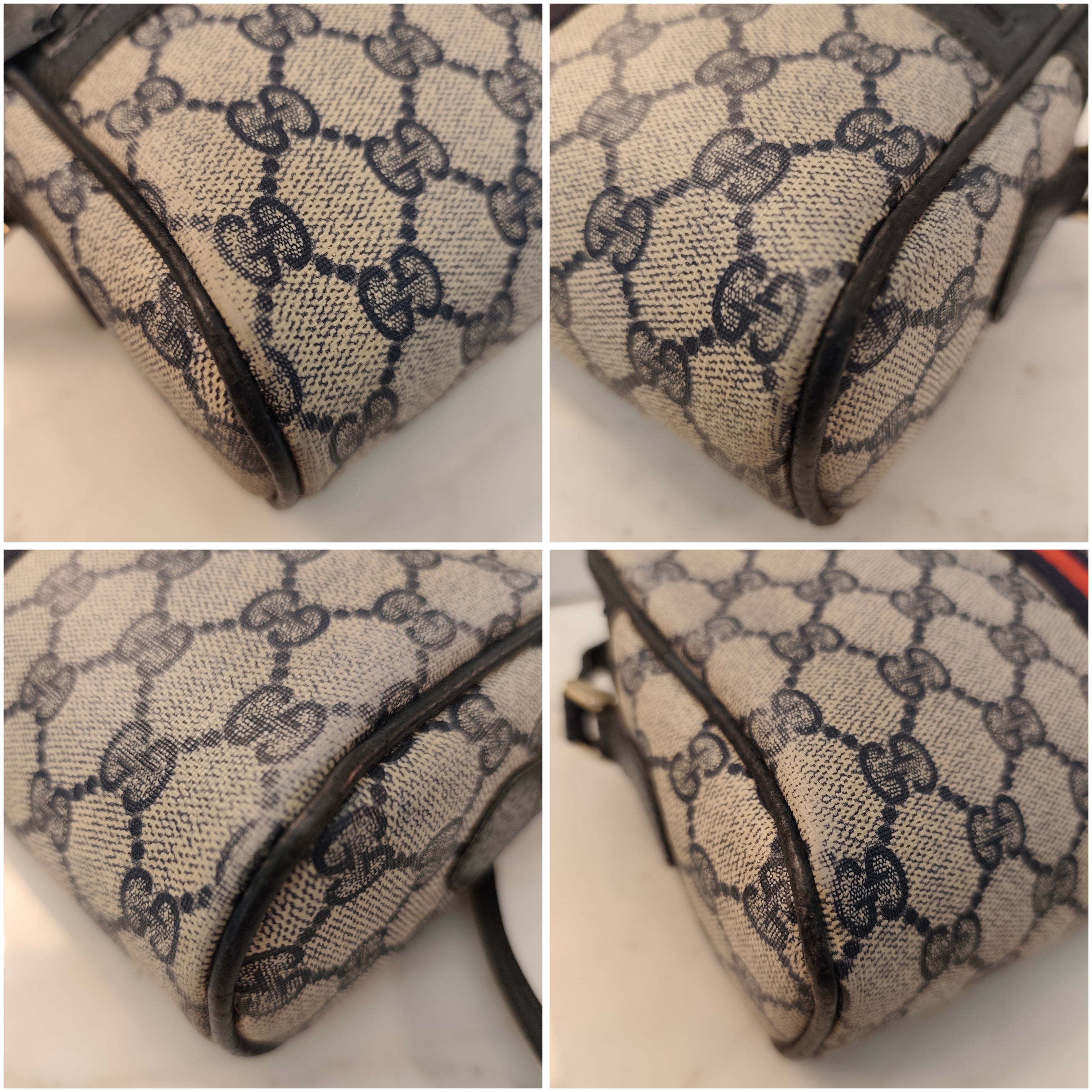 Gucci - Ophidia Camera Bag Postina a Tracolla “GG” Supreme Blu Vintage