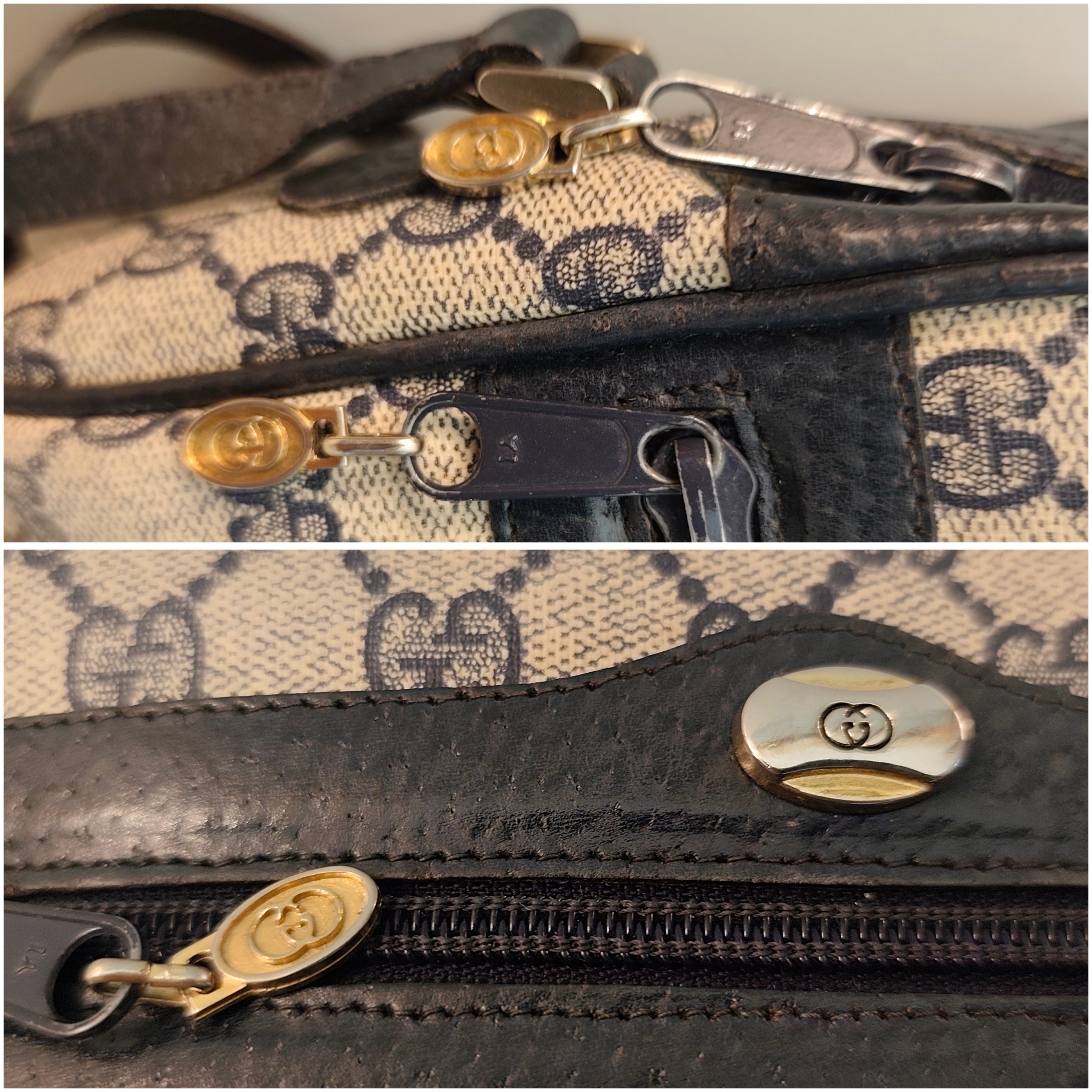 Gucci - Ophidia Camera Bag Postina a Tracolla “GG” Supreme Blu Vintage