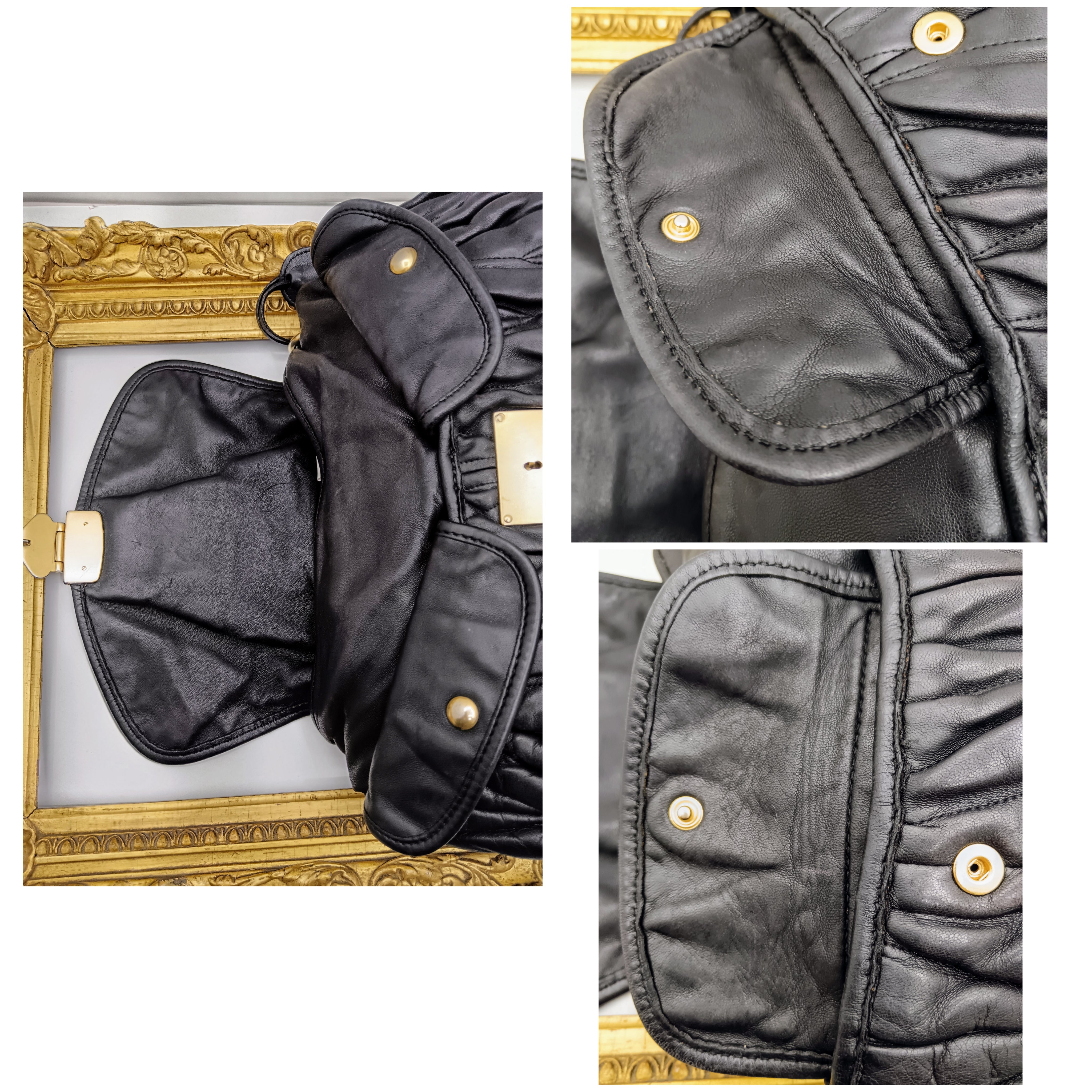 Miu Miu – Coffer Bag Hobo Pelle matelassé nera con tracolla