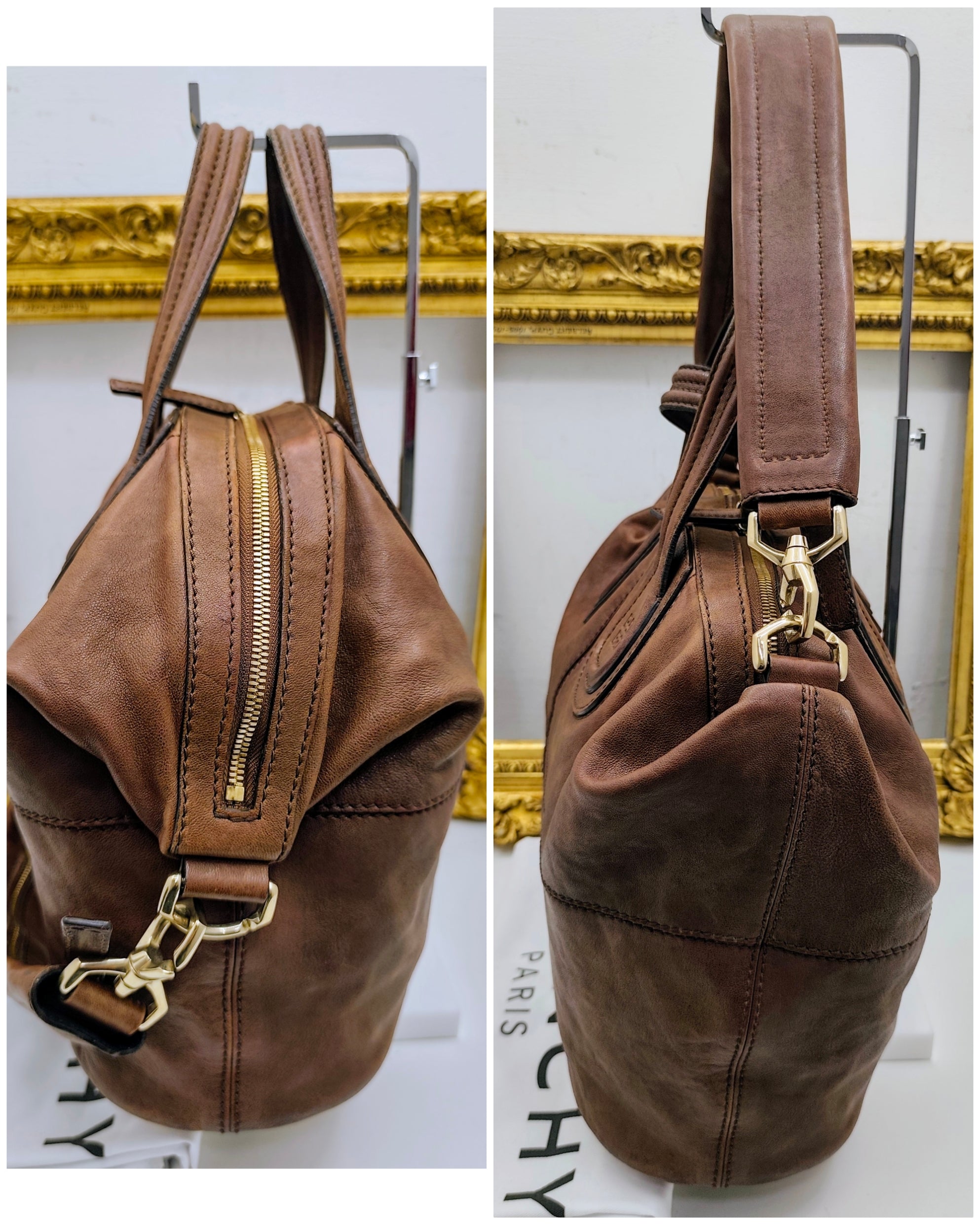 Givenchy – Borsa Shopper “Nightingale” in Pelle Nocciola