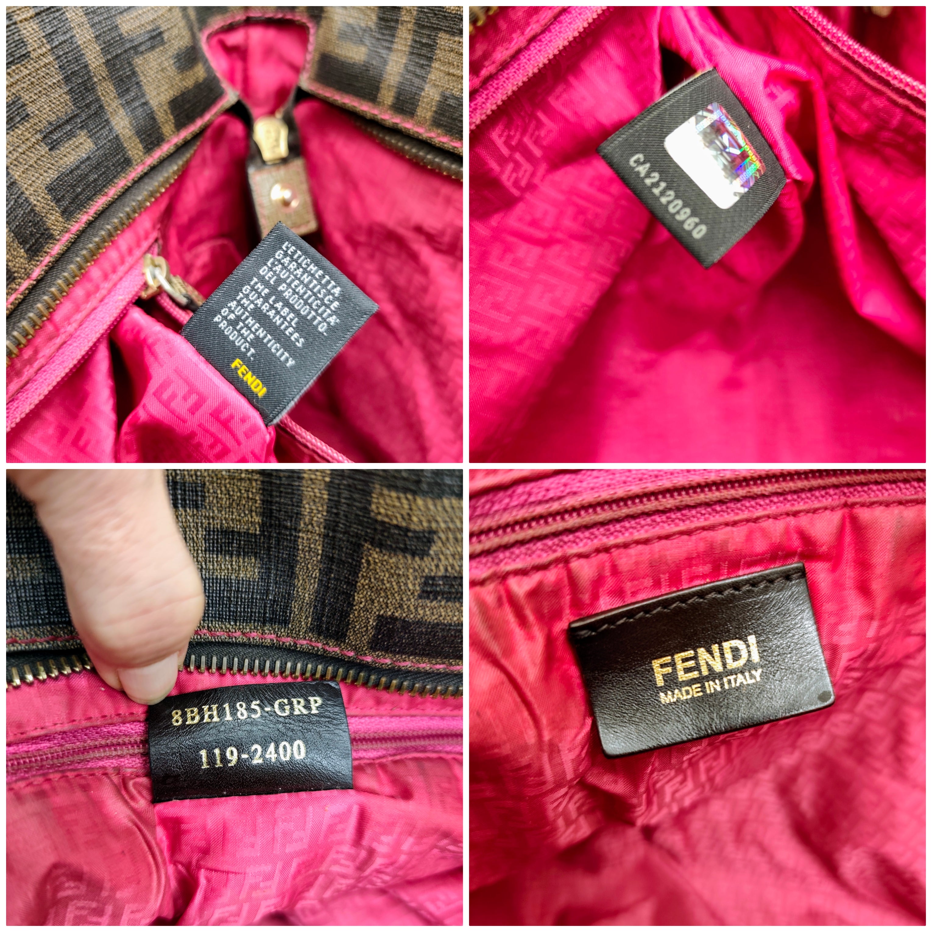 Fendi – Shopper Roll Bag Tote “Zucca”