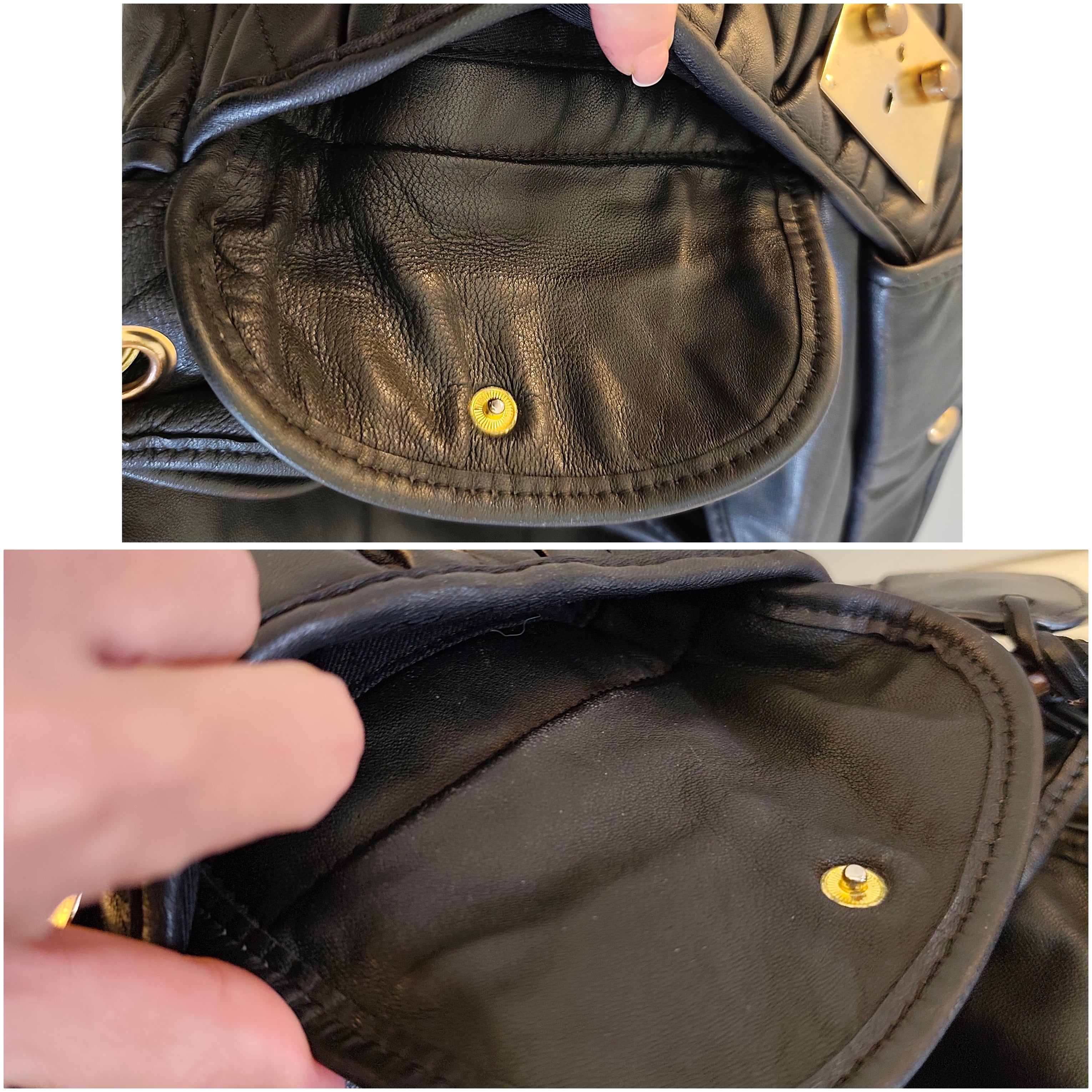 Miu Miu - Coffer Bag - Borsa spalla pelle nera matelassè