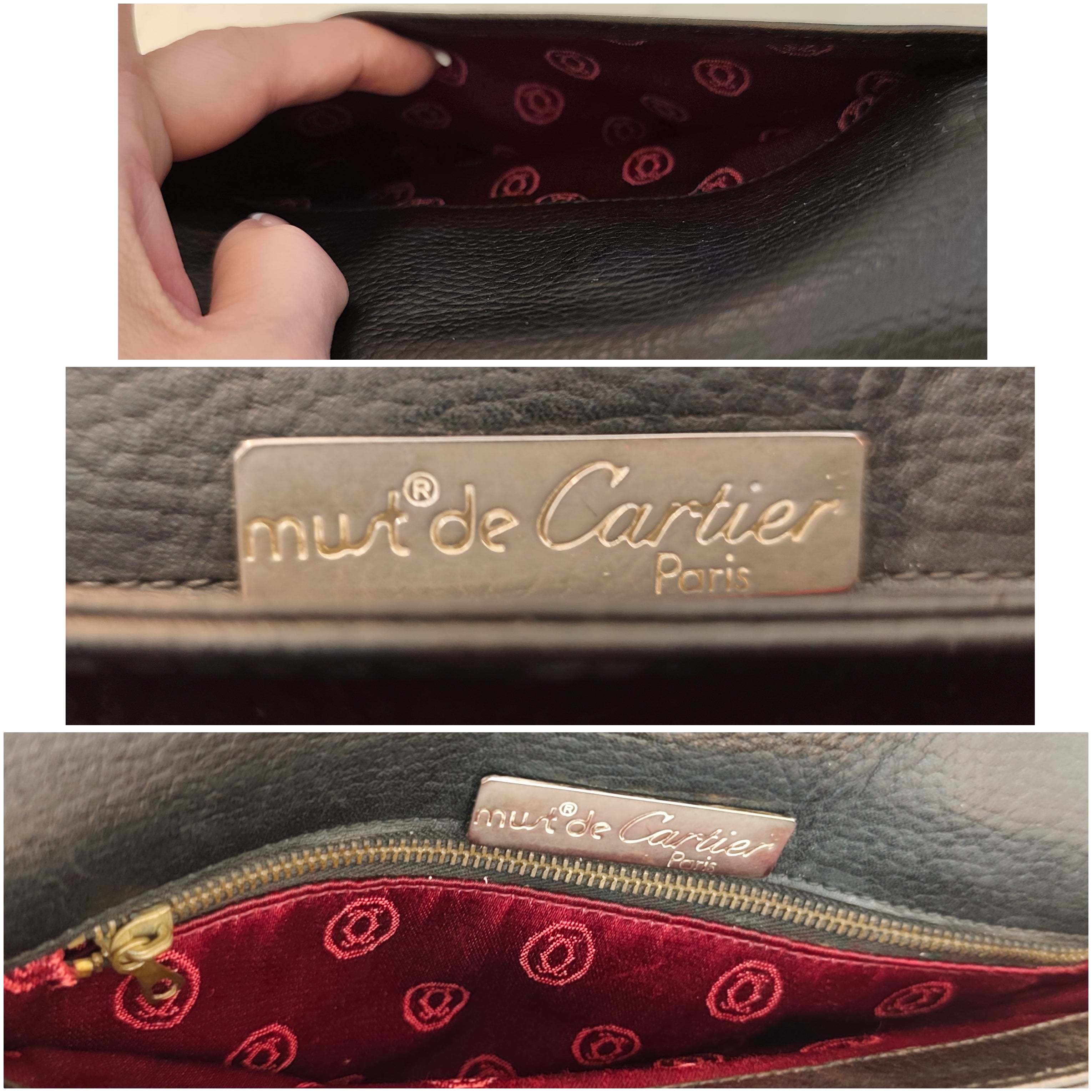 Cartier – Camera Bag Vintage in Pelle Nera