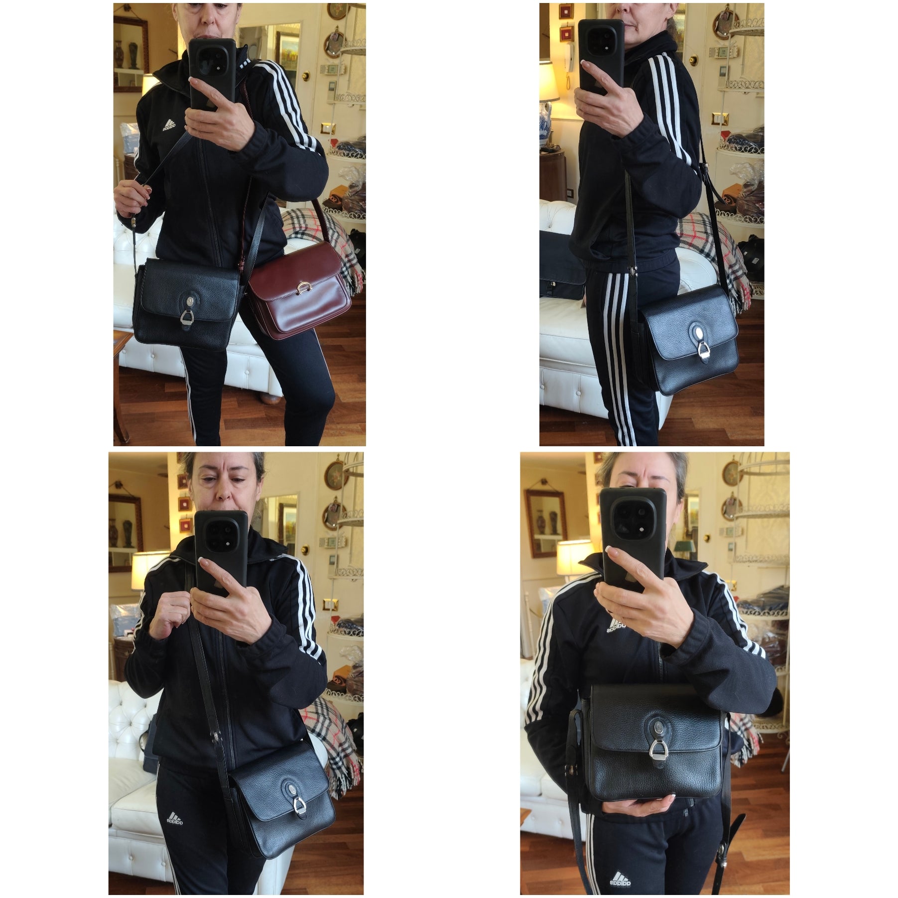 Cartier – Camera Bag Vintage in Pelle Nera