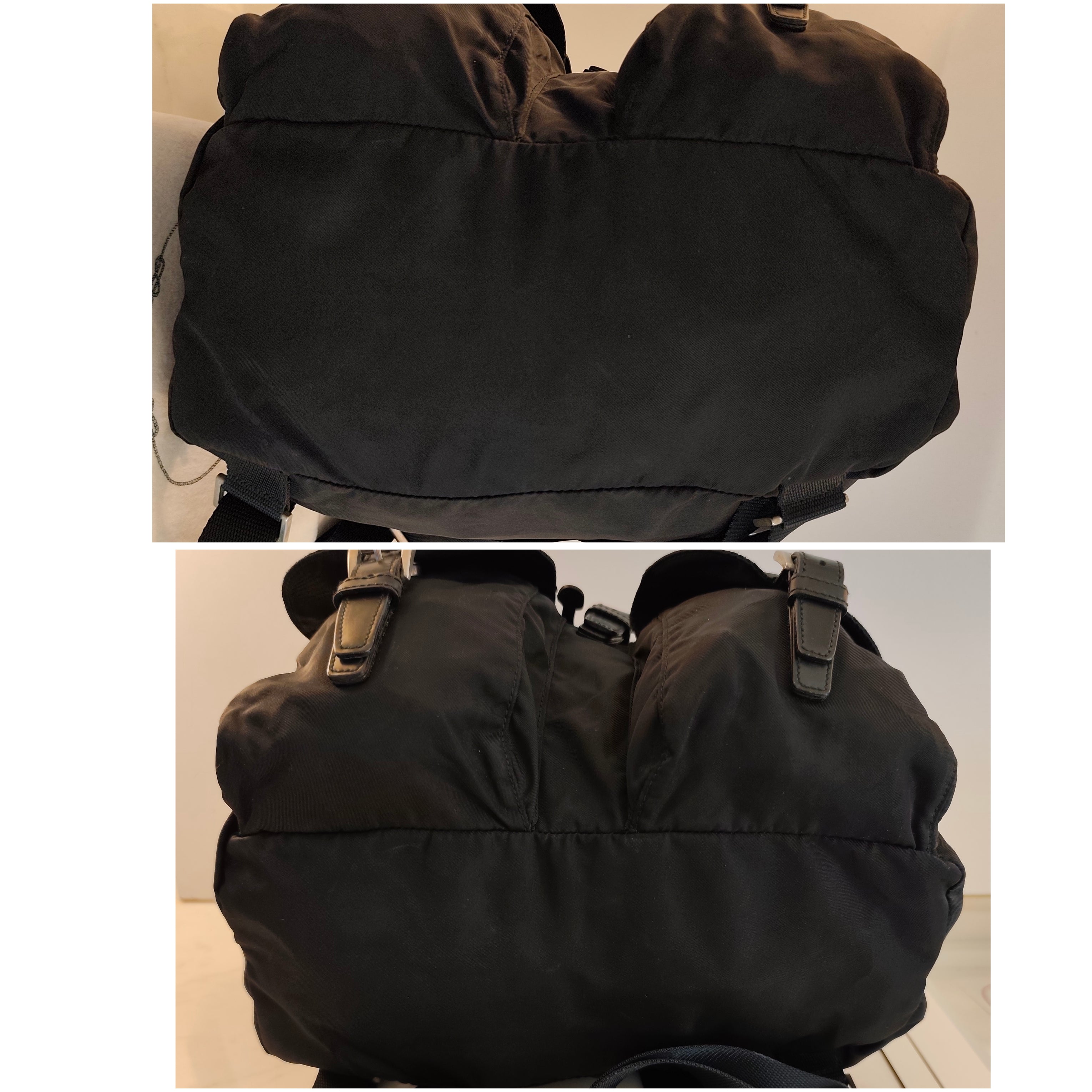 Prada – Zaino Classico Iconico in Nylon Nero Misura Grande Vintage