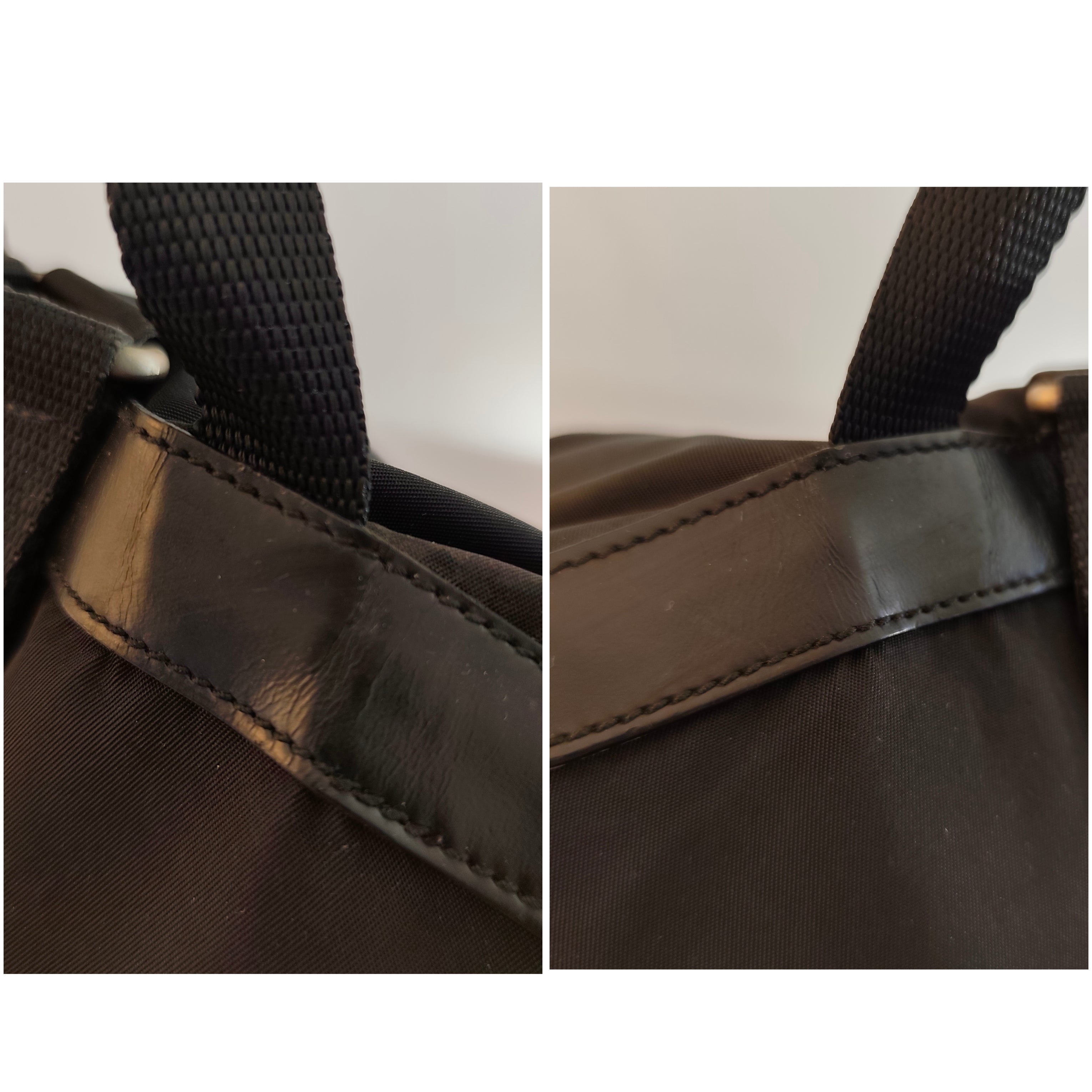 Prada – Zaino Classico Iconico in Nylon Nero Misura Grande Vintage