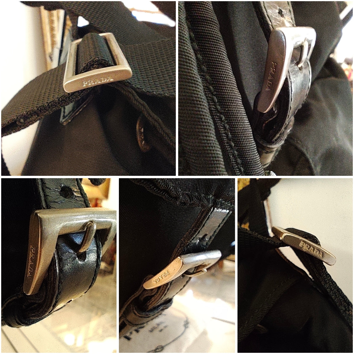 Prada – Zaino Classico Iconico in Nylon Nero Misura Grande Vintage