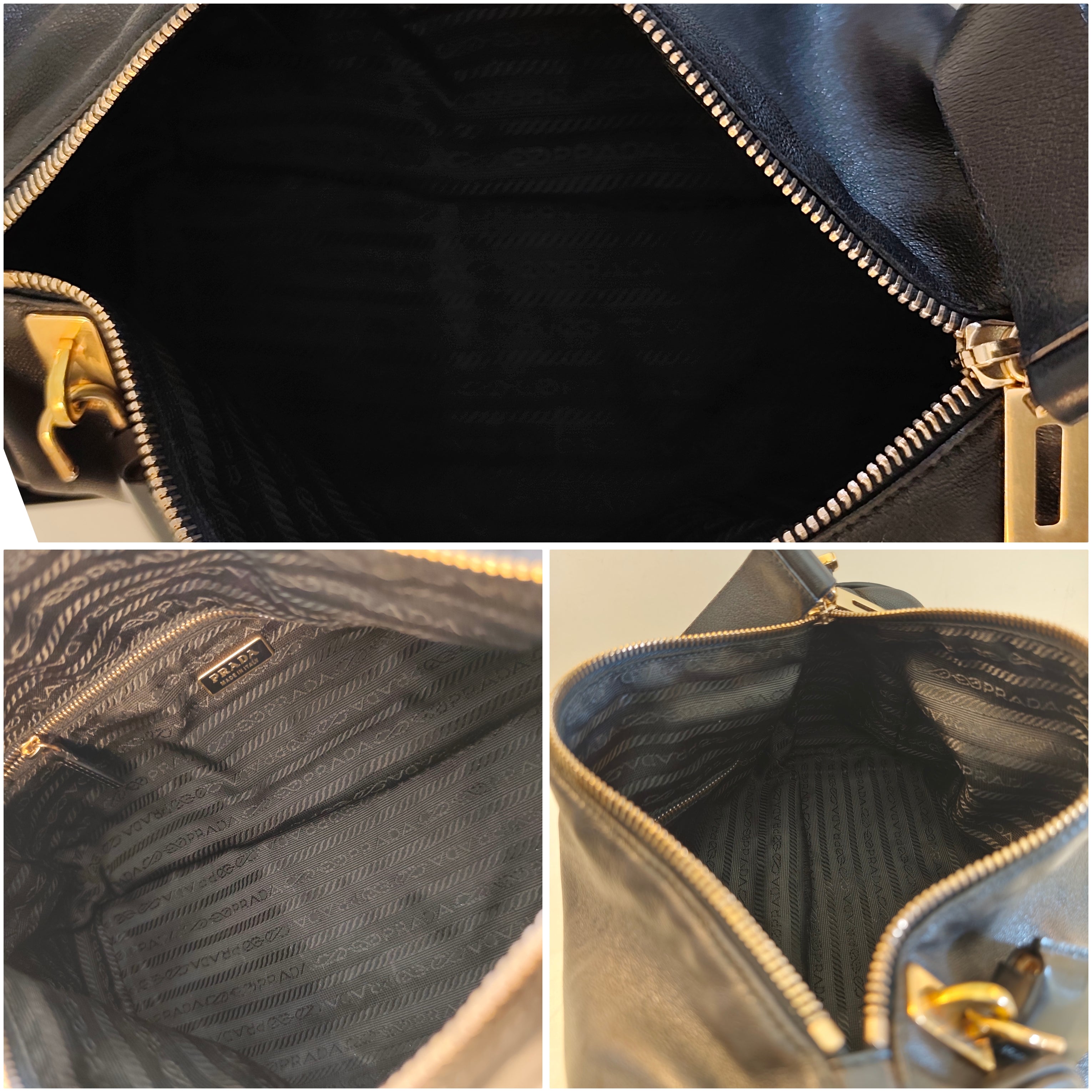 Prada – Bauletto Re-Edition 2024 in Pelle di Vitello Nera