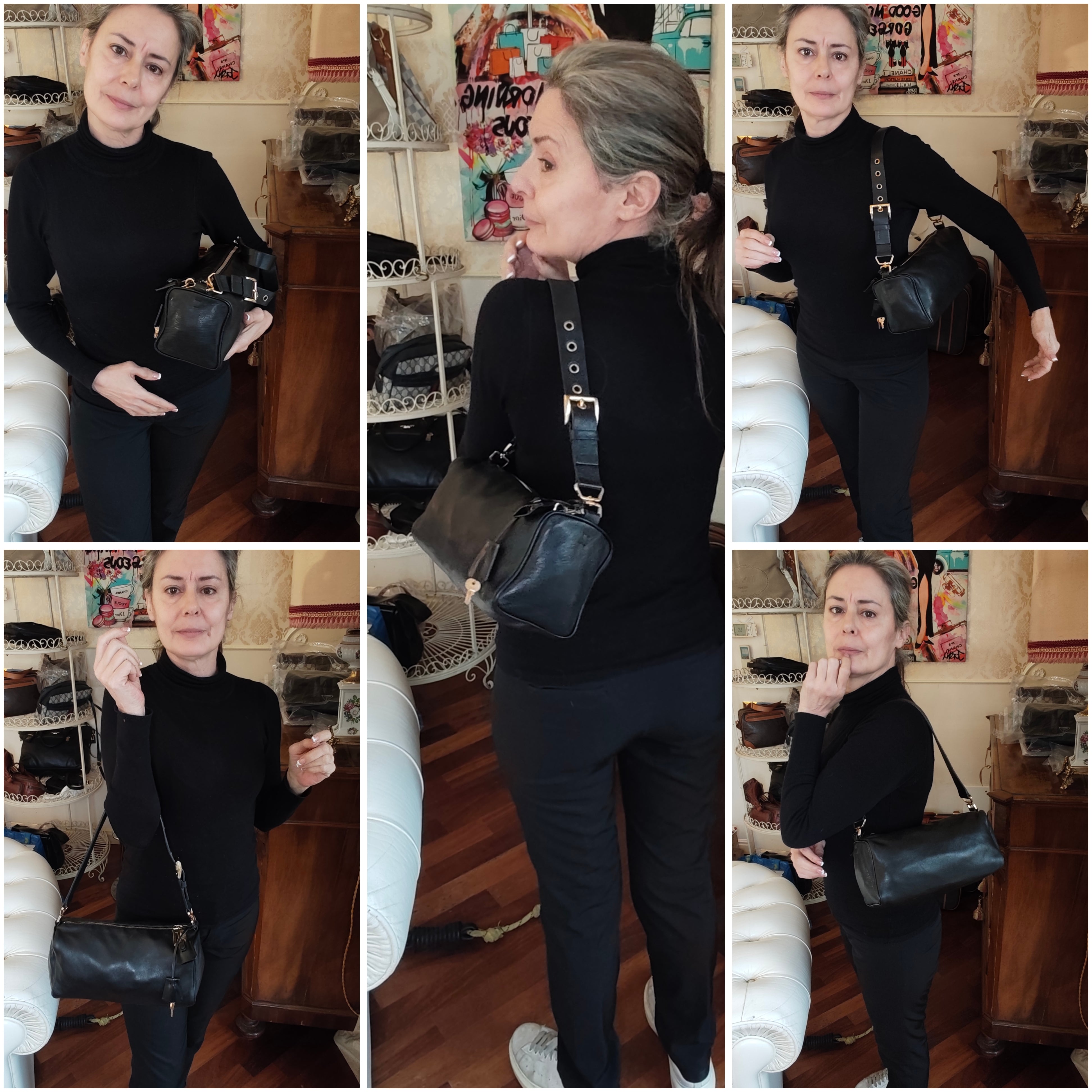 Prada – Bauletto Re-Edition 2024 in Pelle di Vitello Nera