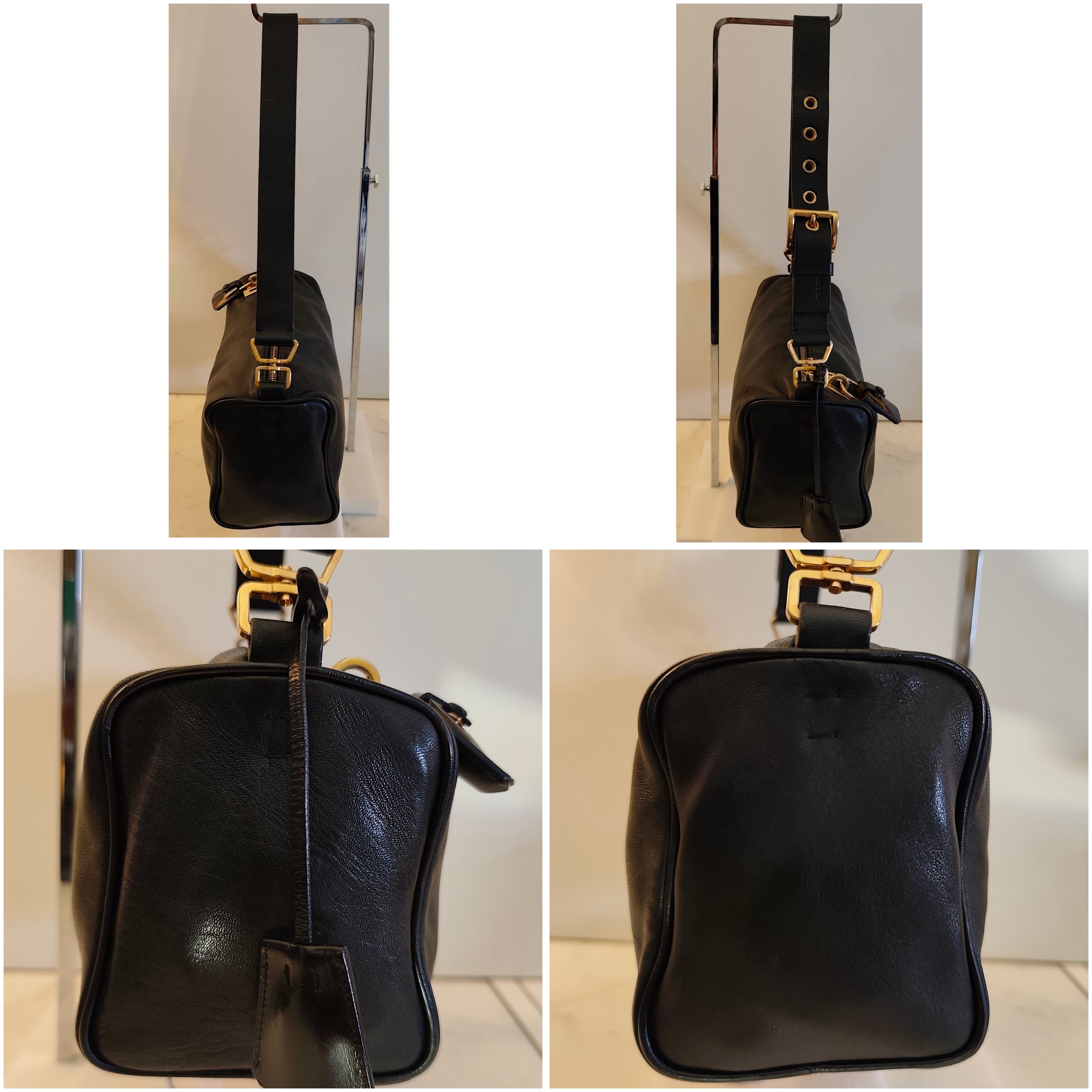 Prada – Bauletto Re-Edition 2024 in Pelle di Vitello Nera