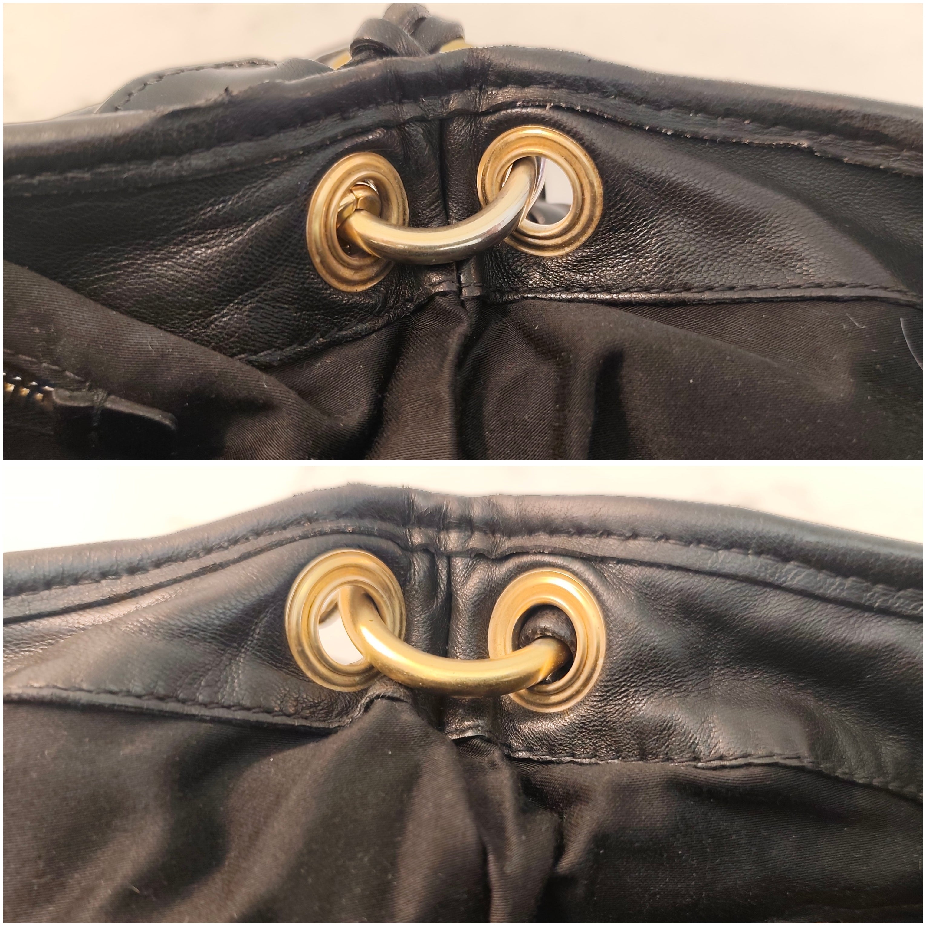 Miu Miu - Coffer Bag Borsa a Spalla in Pelle Matelassé Nera con Tracolla Vintage