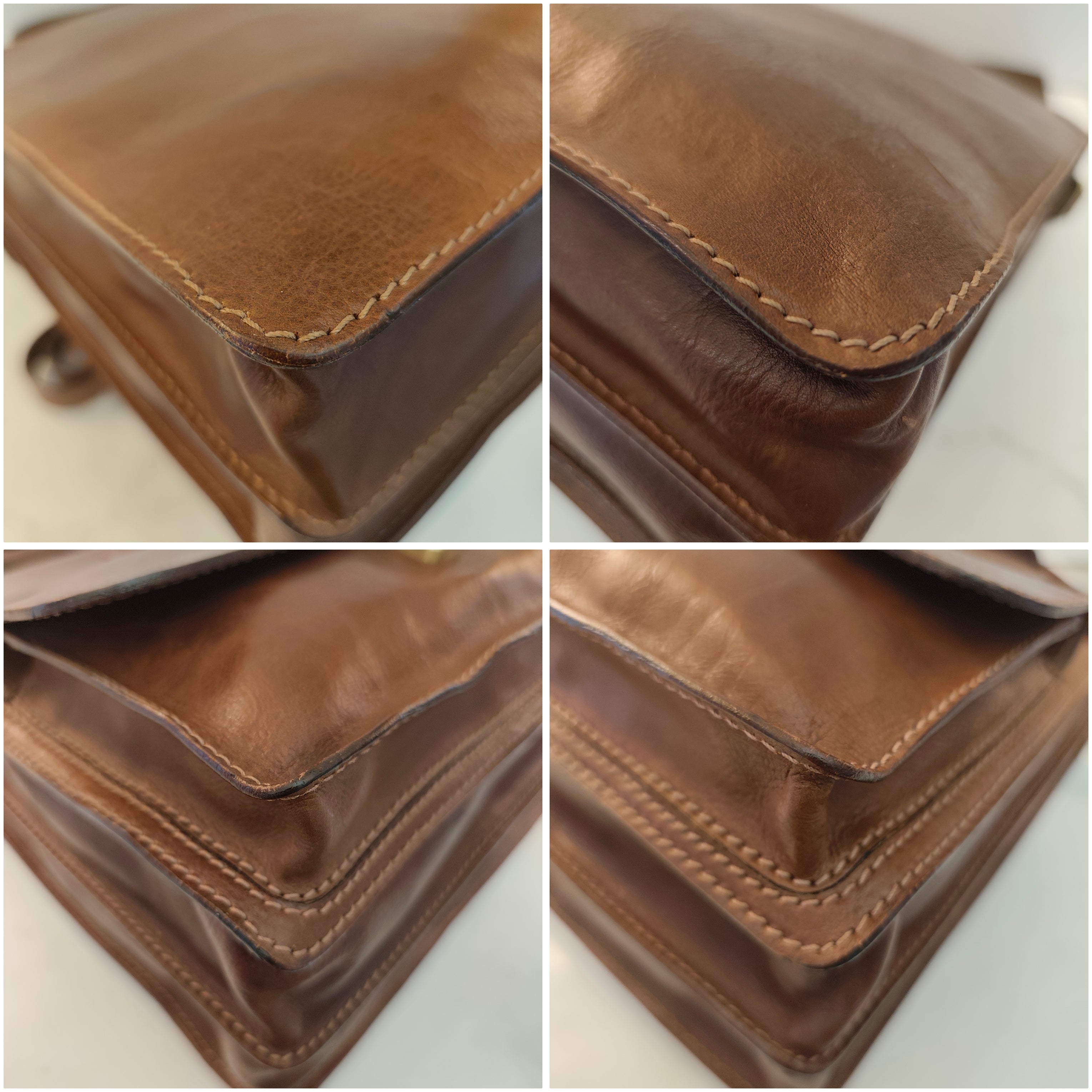 The Bridge – Borsello a Spalla o a Tracolla - Pelle Marrone Linea Story Vintage