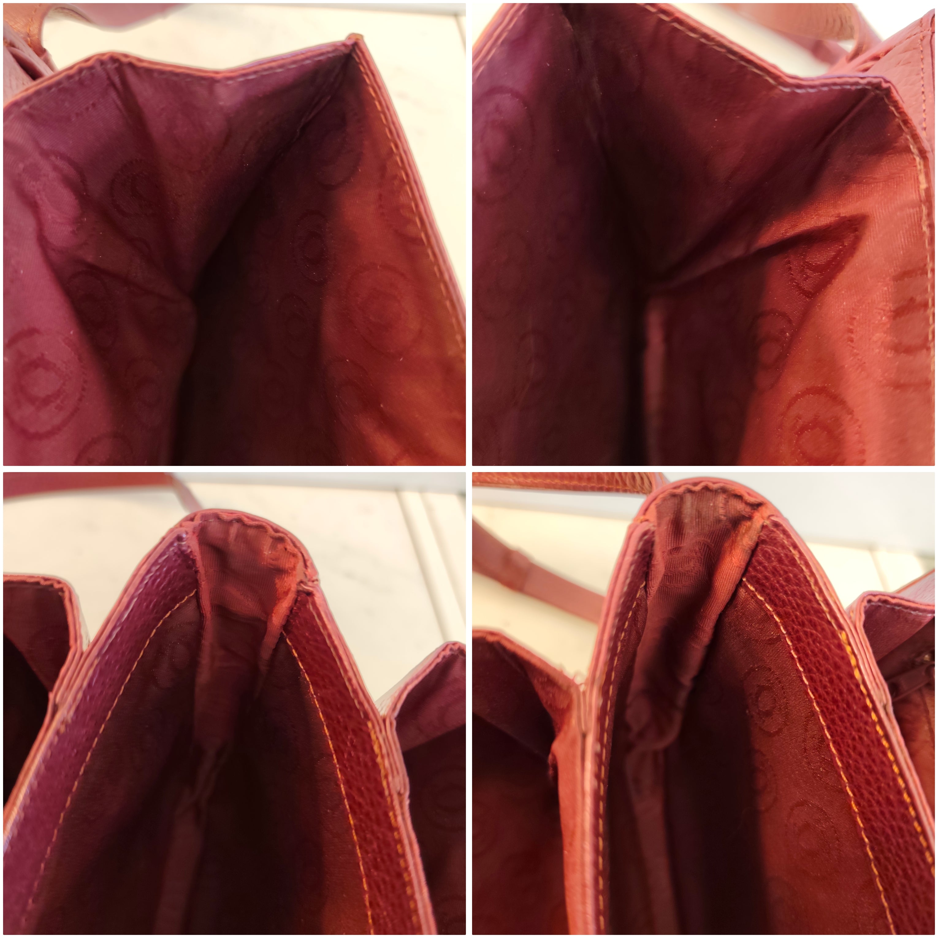 Cartier - Camera Bag a Patta Intera in Pelle Bordeaux Vintage