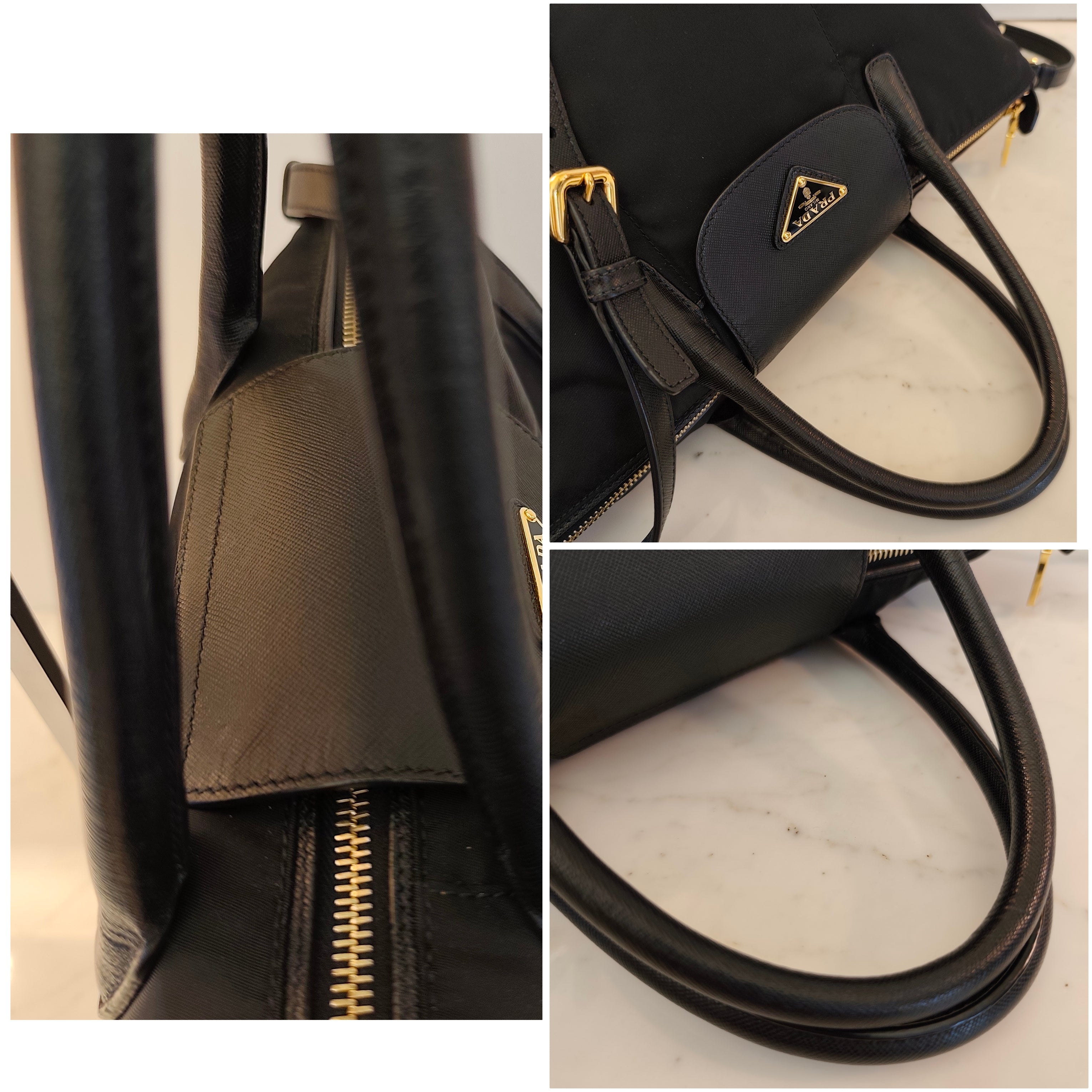 Prada - Tote Shopper Re-Nylon Nera con Tracolla – NUOVA FULL SET