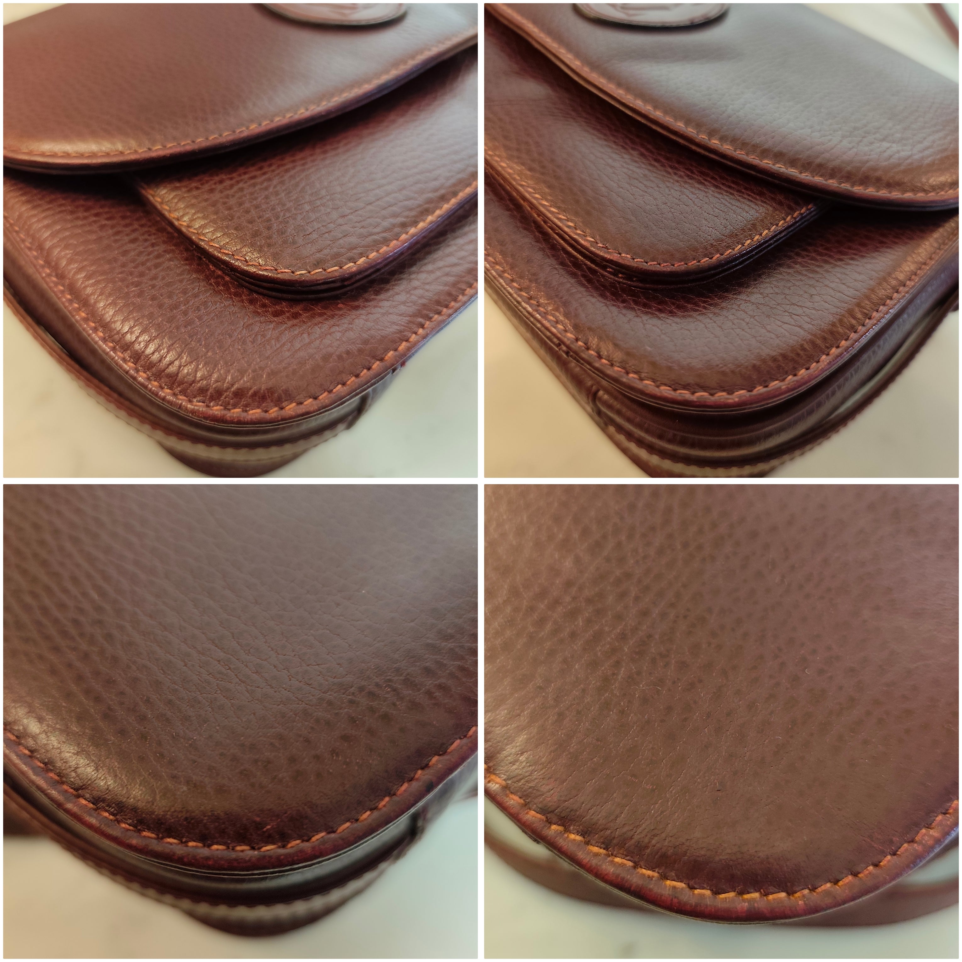 Cartier – Camera Bag a Spalla Vintage Bordeaux