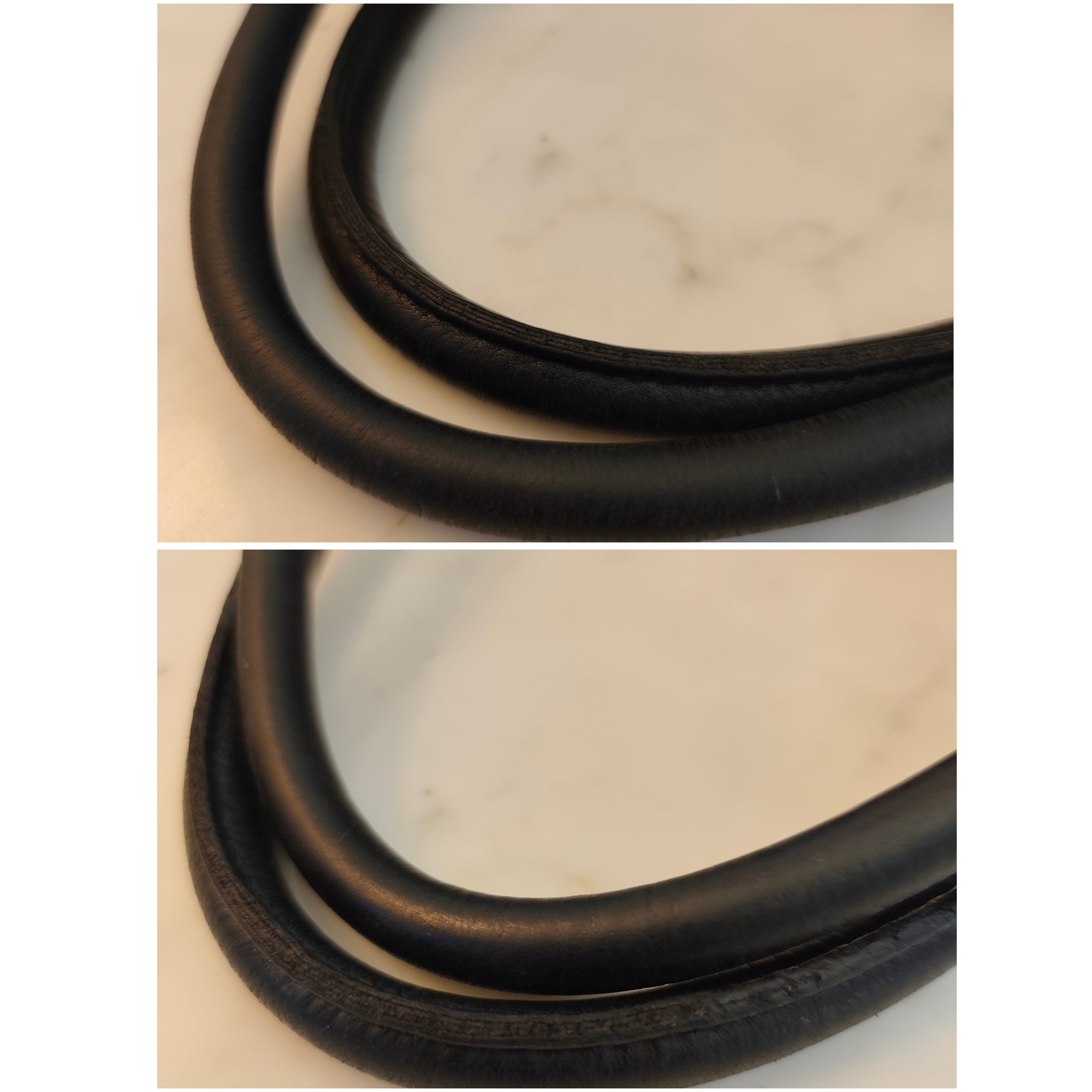 Prada - Tote Shopper in Pelle Nera con Manici Rigidi e Fondo Arrotondato