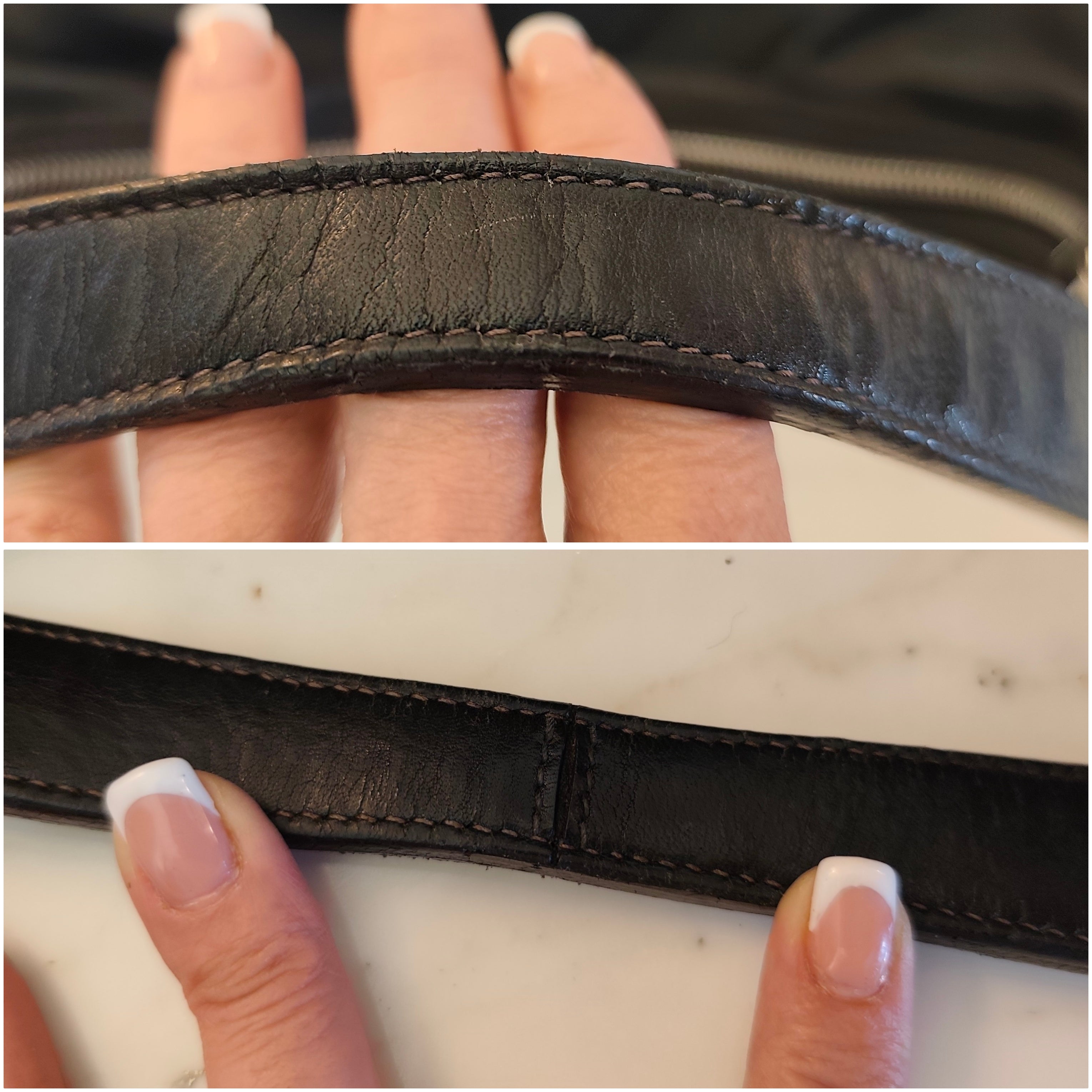 PRADA - Borsa a Spalla Hobo in Nylon e Pelle Nera