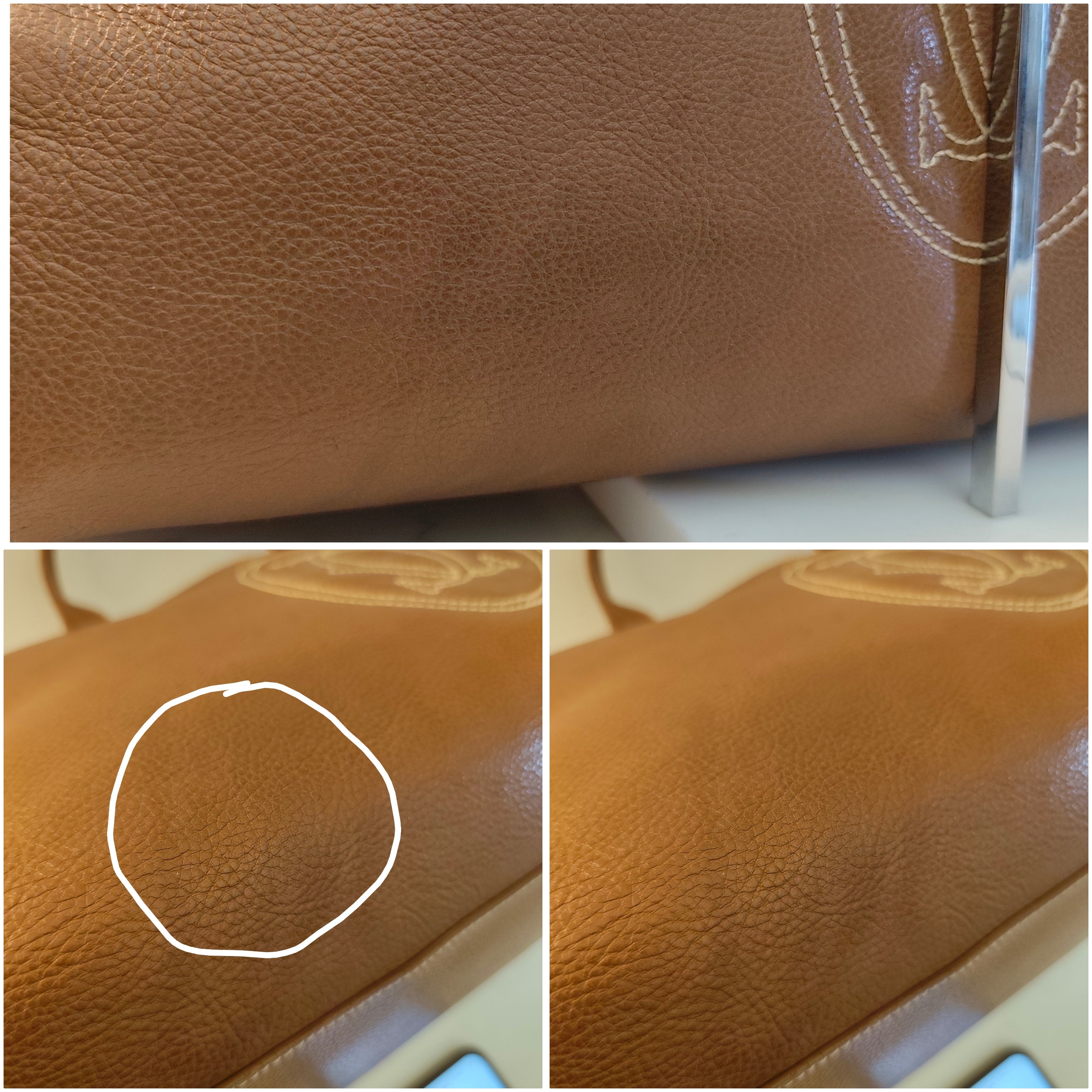 Cartier - Borsa Marcello Misura Grande Pelle Caramello