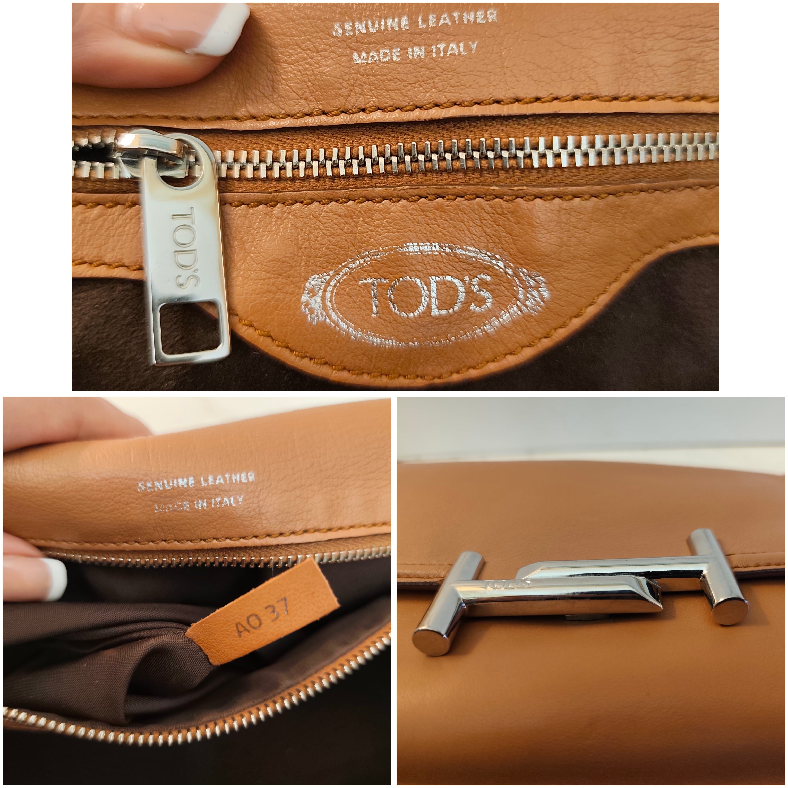 Tod's - Double T - Borsa a Spalla Pelle Cammello