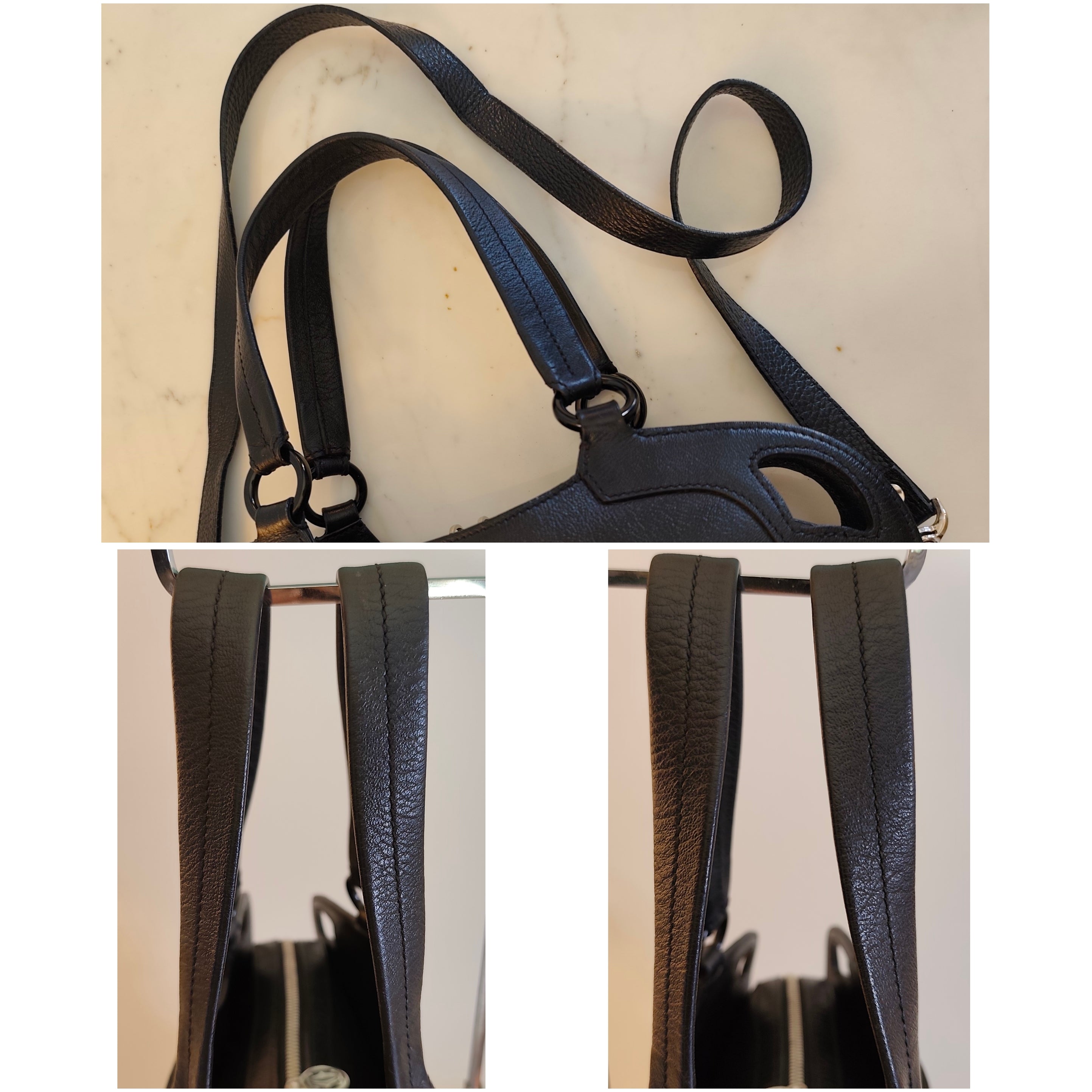 Cartier - Marcello Borsa in Pelle Nera Double Face con Tracolla