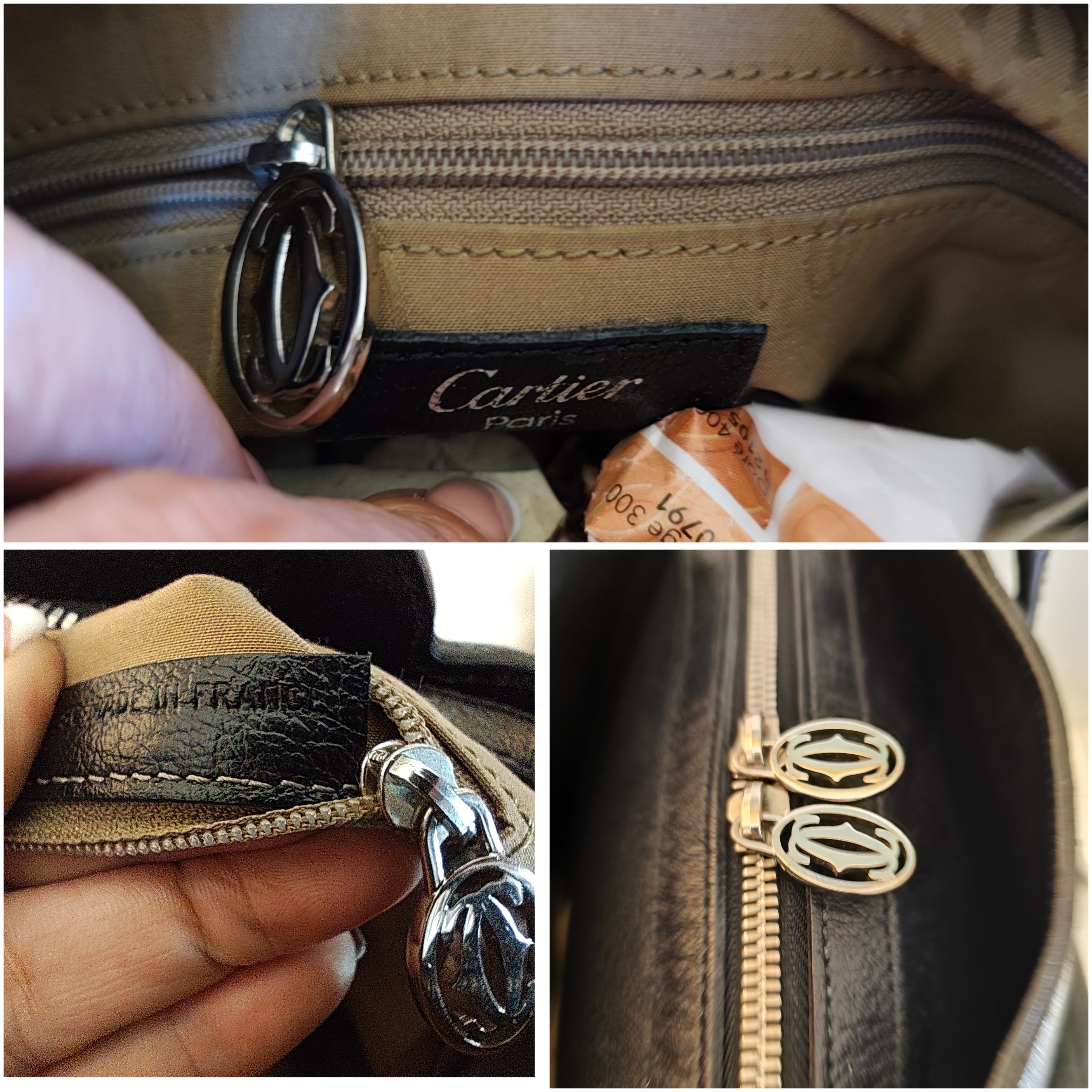 Cartier - Marcello Borsa in Pelle Nera Double Face con Tracolla