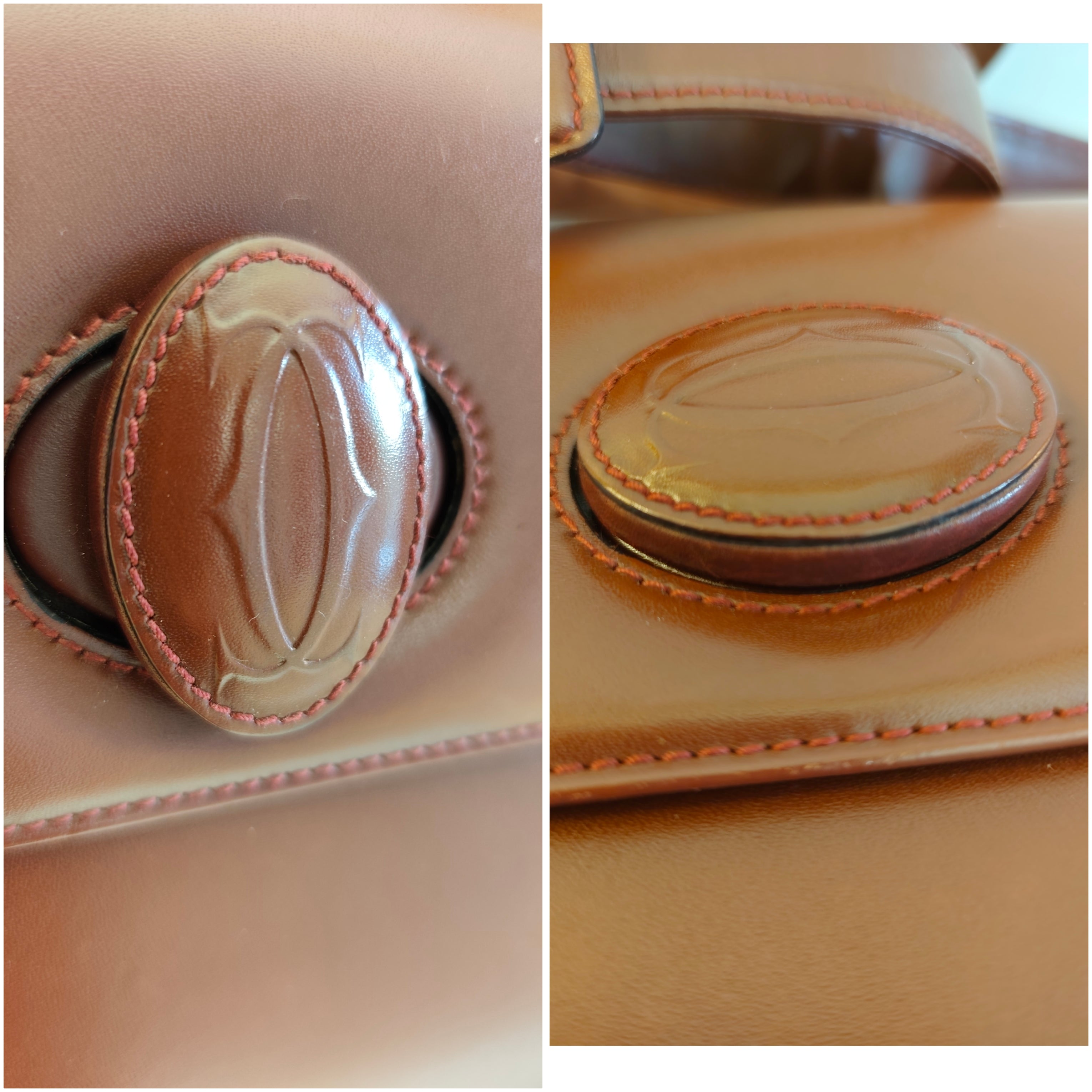 Cartier – Camera Bag Box Girello in Pelle Bordeaux